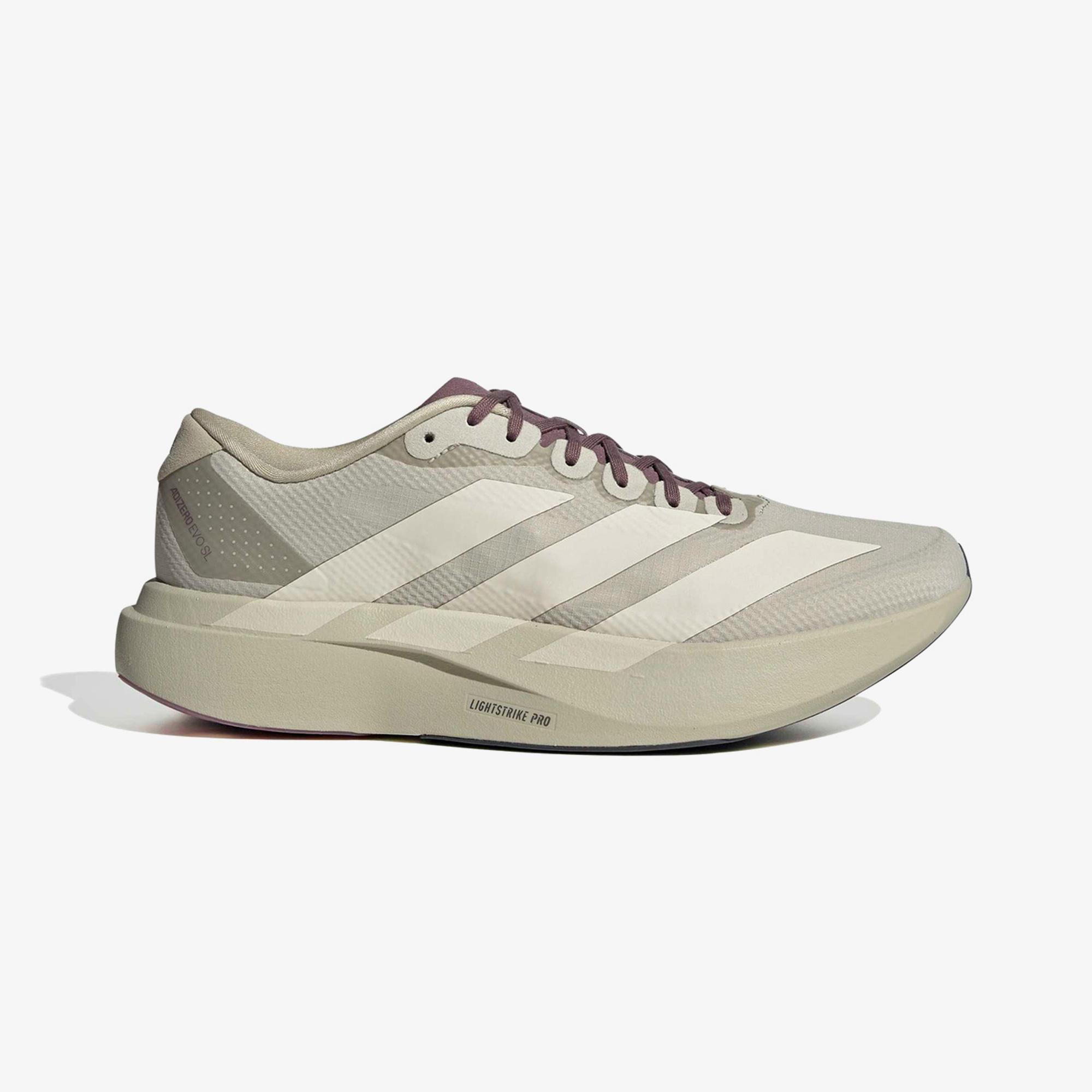 adidas Adizero Evo SL Woven  Erkek Bej Spor Ayakkabı