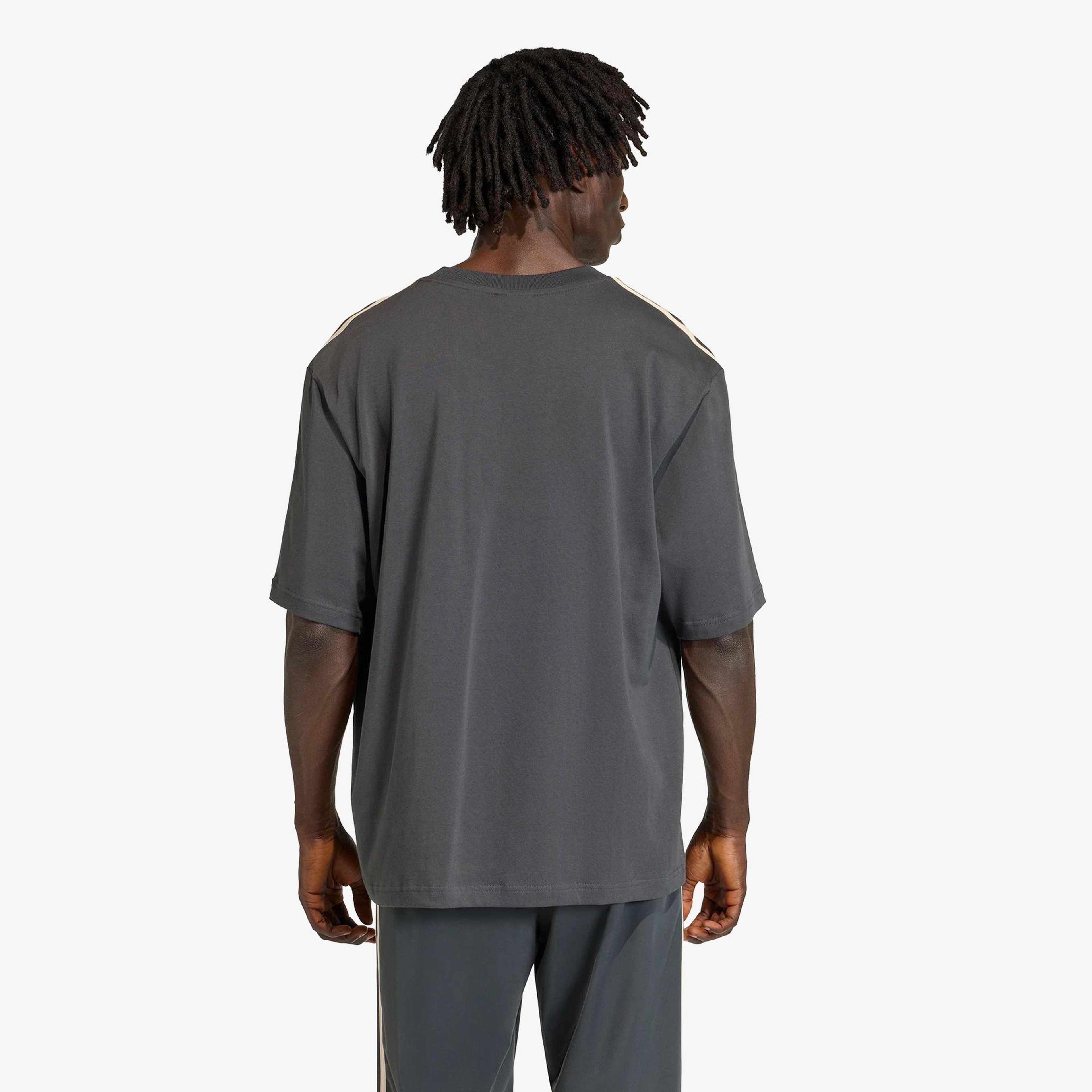 adidas 3S Tee Erkek Gri T-Shirt