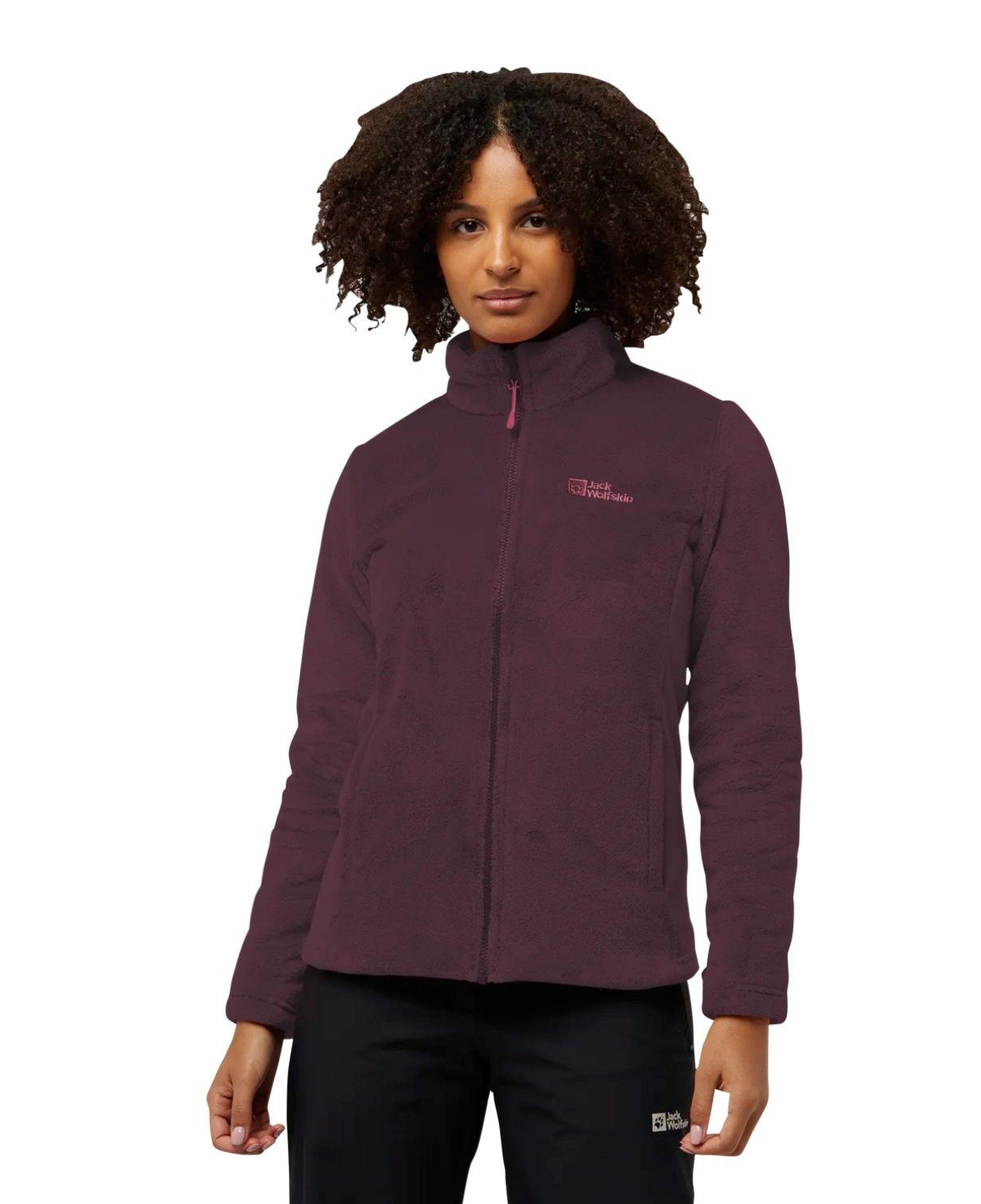 Jack Wolfskin Rotwand 3in1 Kadın Mor Outdoor Ceketi
