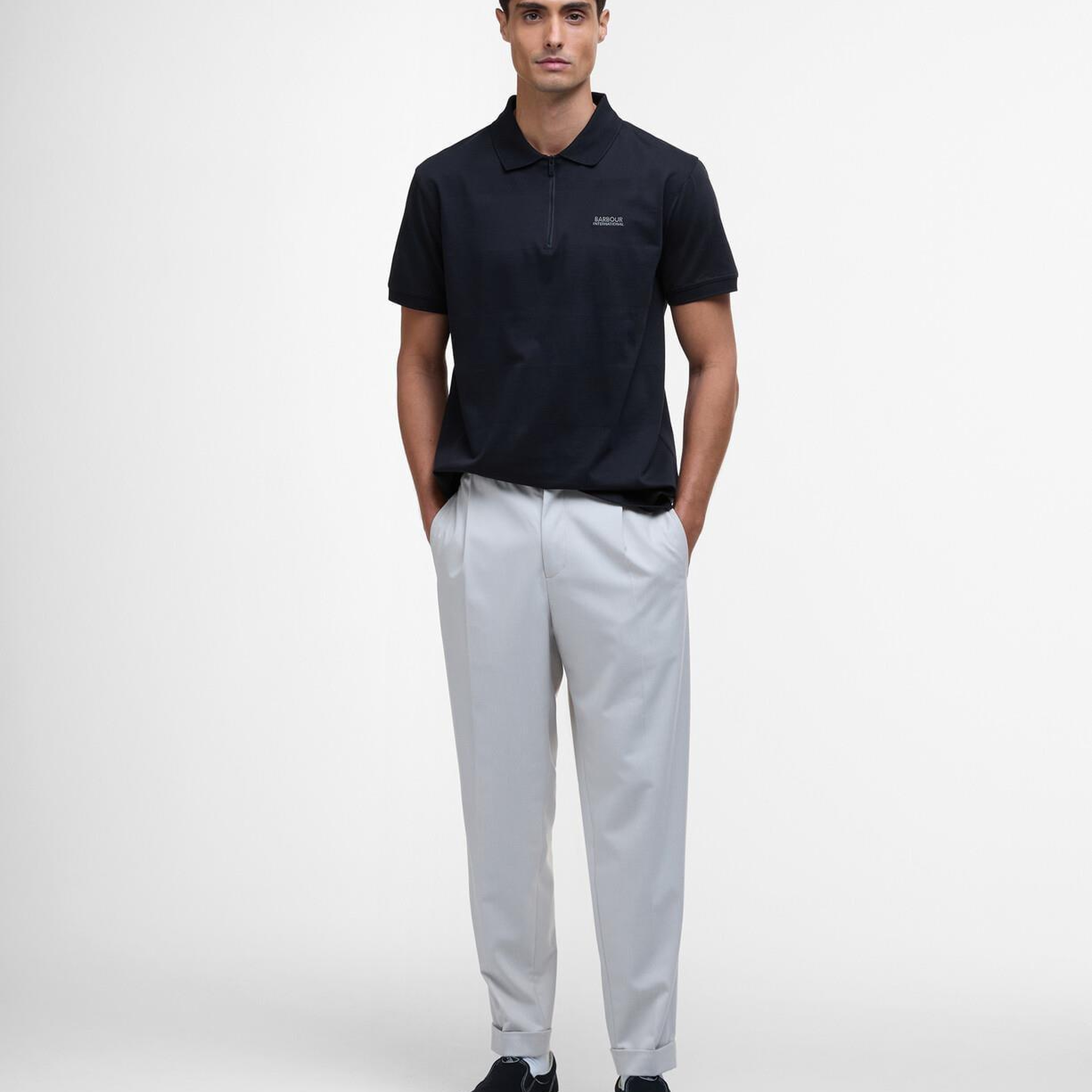 B.Intl Chapter Jacquard Texture Polo Yaka