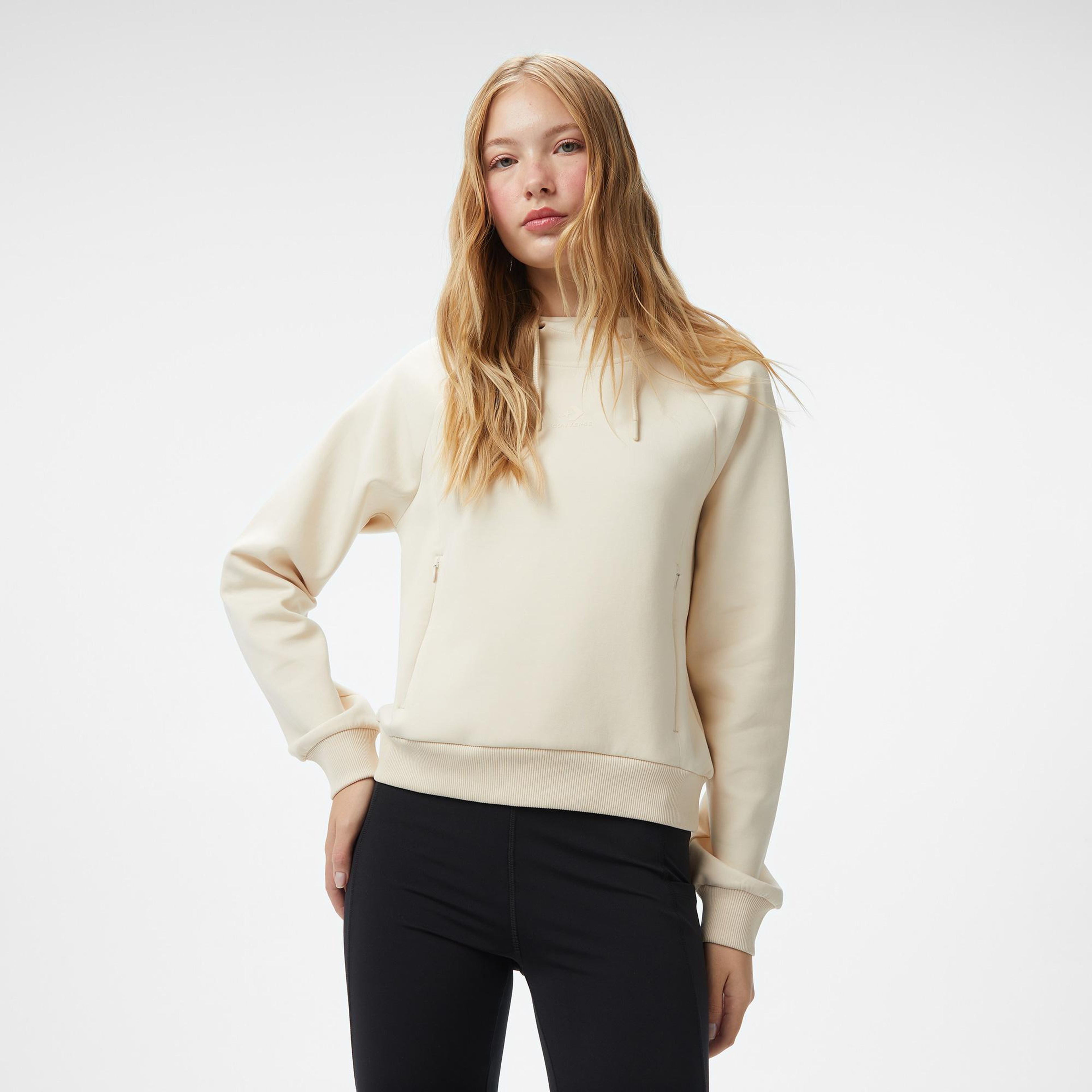 Converse Kadın Krem Sweatshirt