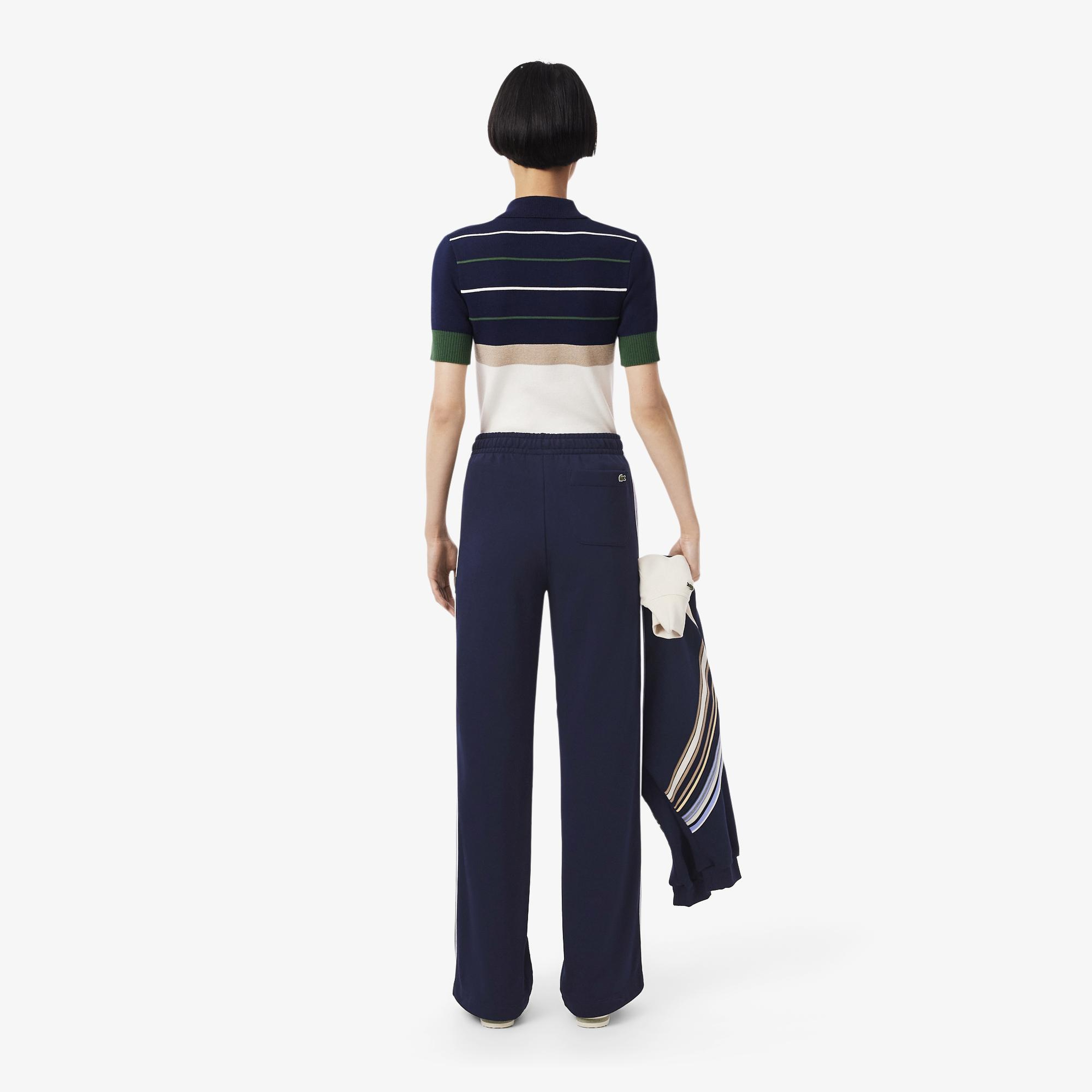 Kadın Wide Leg Lacivert Modal Karışımlı Eşofman Altı
