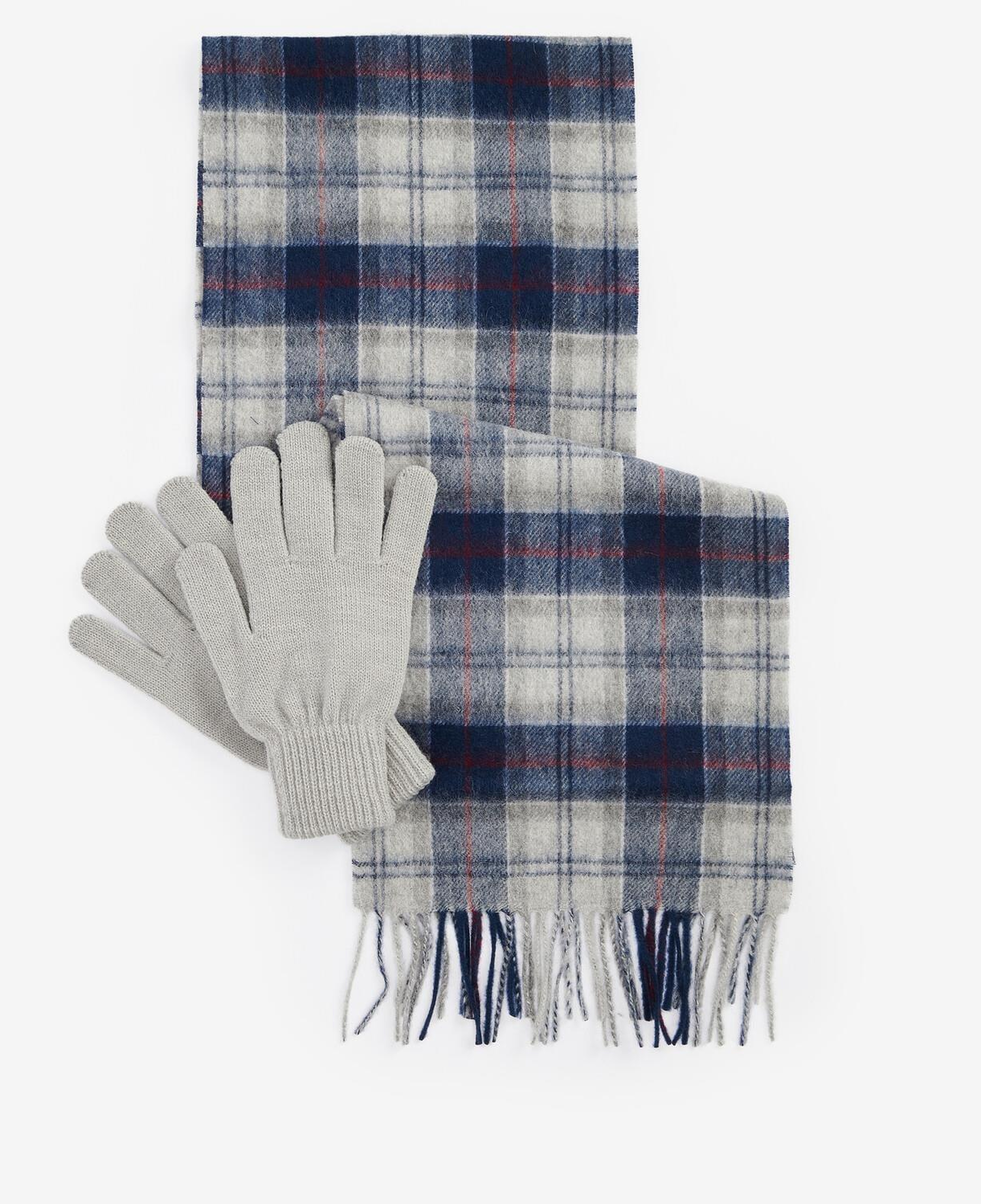 Barbour Tartan Atkı ve Eldiven Hediye Seti