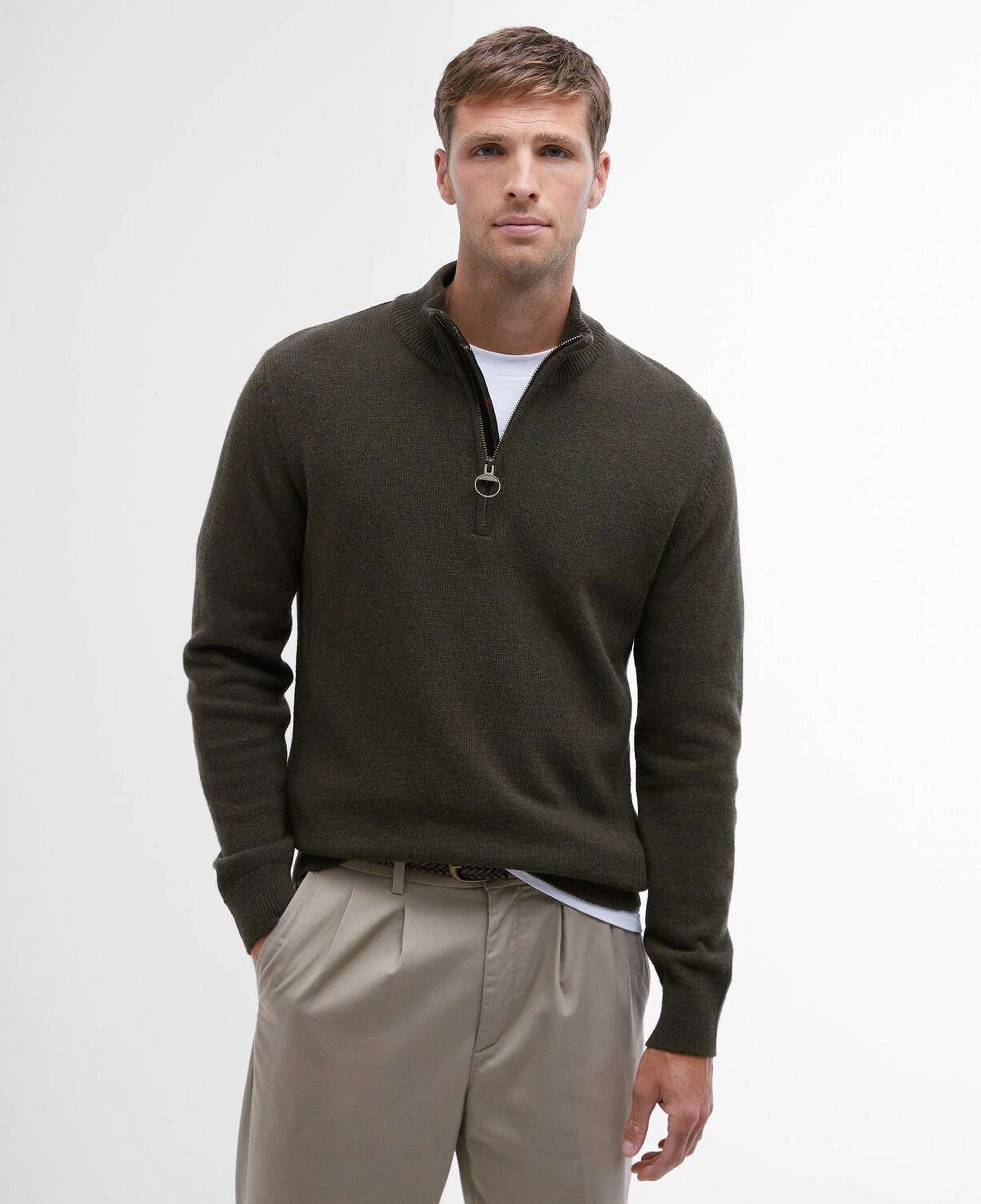 Barbour Holden Half Zip Knitted Kazak
