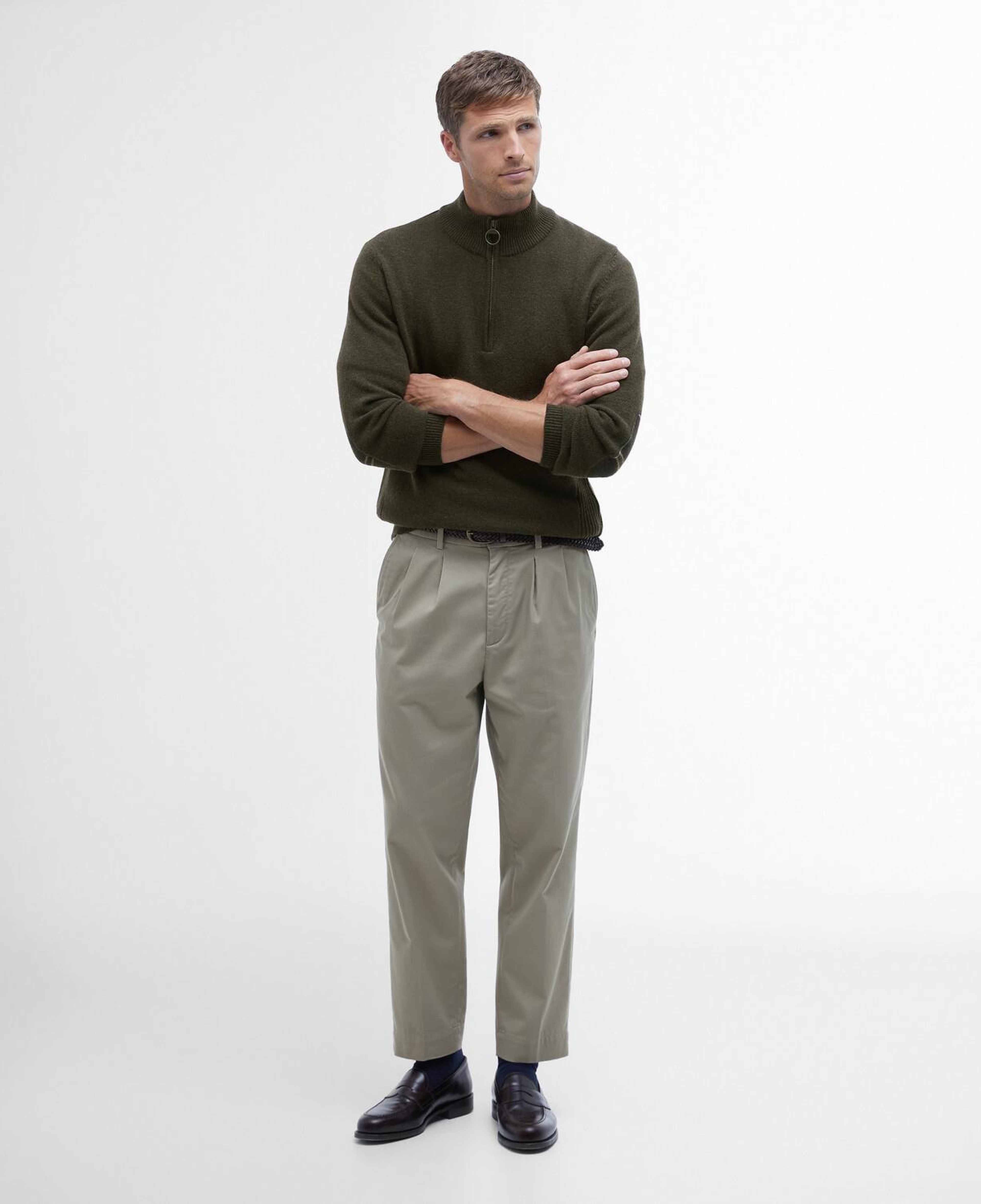 Barbour Holden Half Zip Knitted Kazak