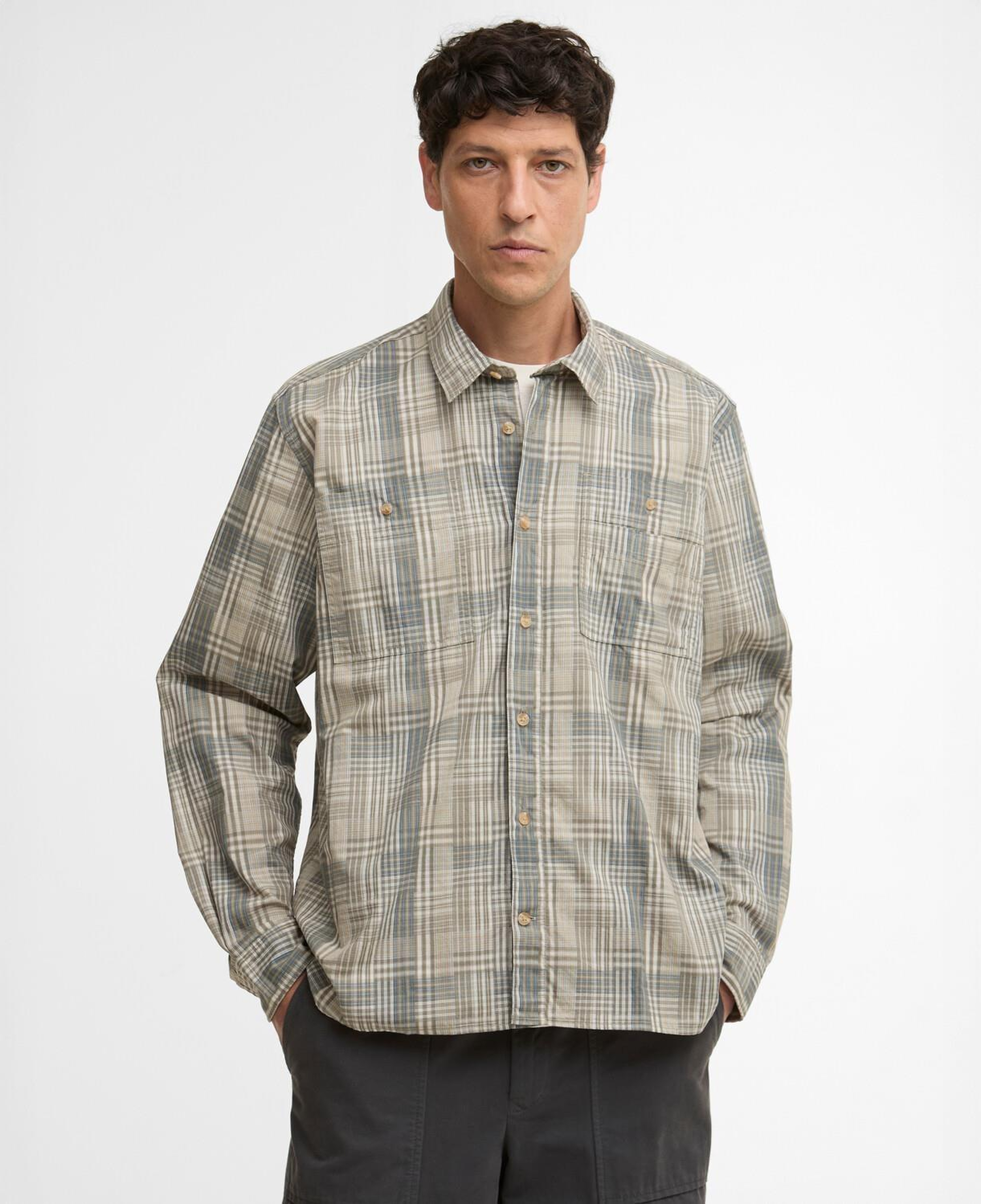 Barbour Maxwell Checked Patch Relaxed Gömlek