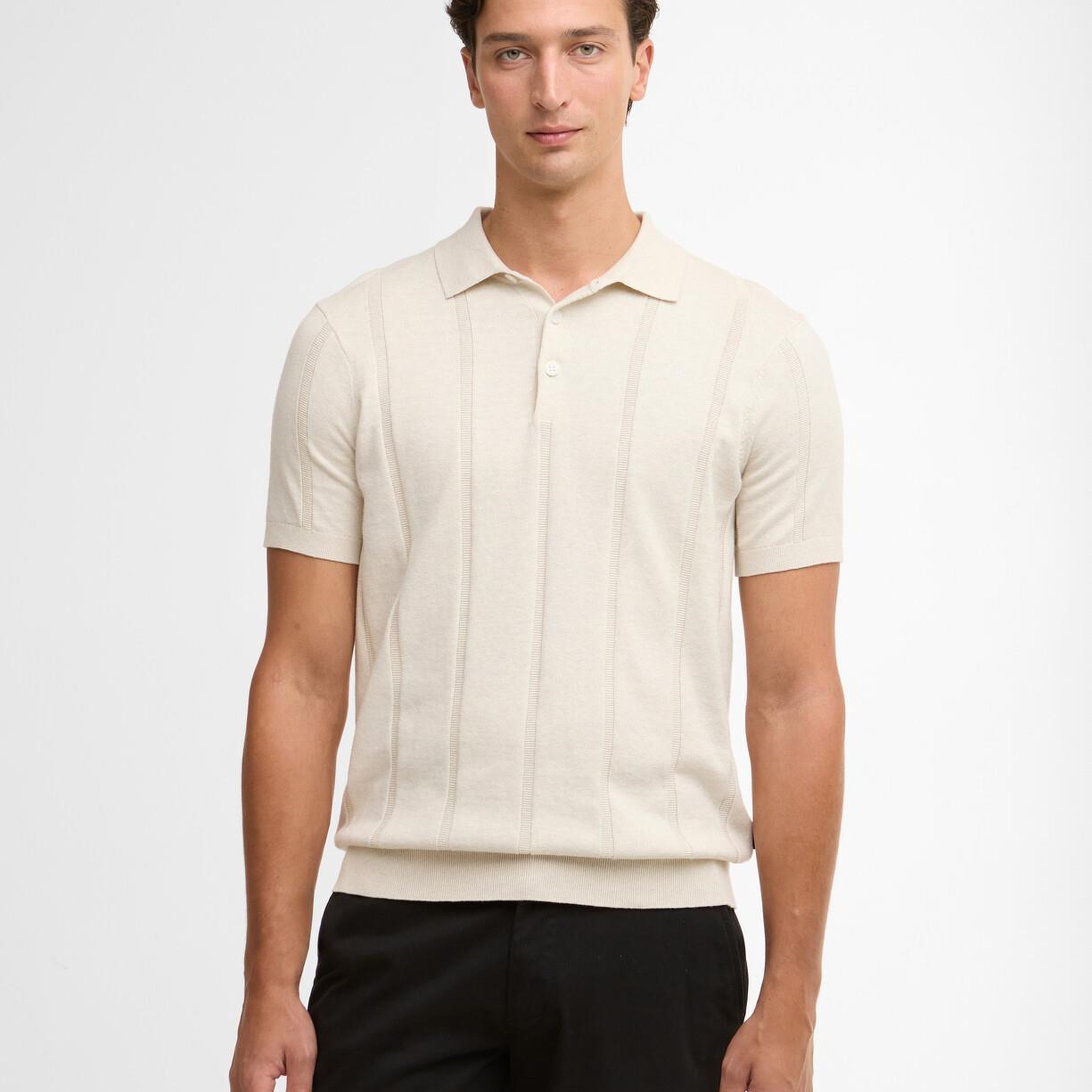 Barbour Wellburn Knitted Triko Polo Yaka