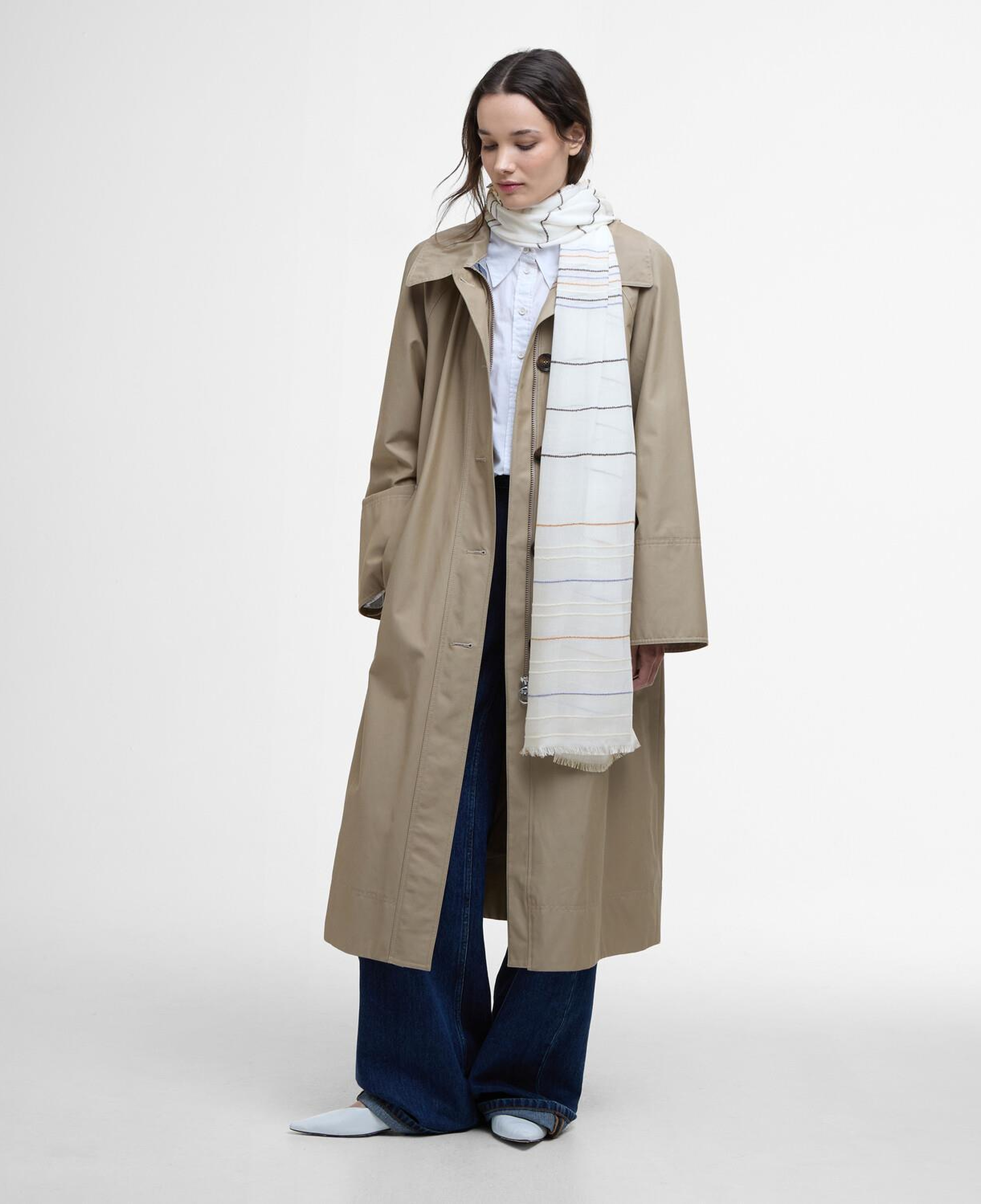 Barbour Erica Çizgili Şal