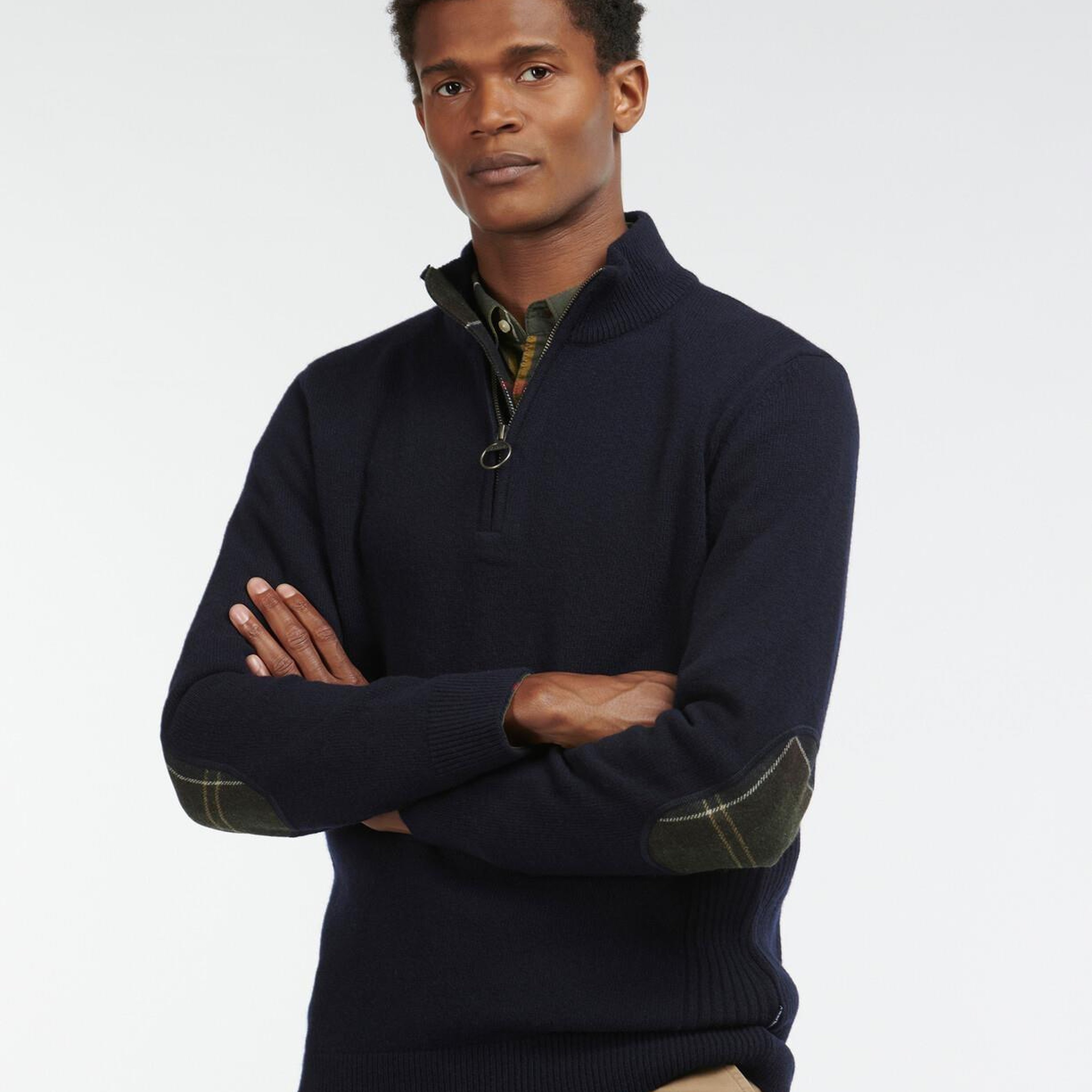 Barbour Holden Half Zip Knitted Kazak