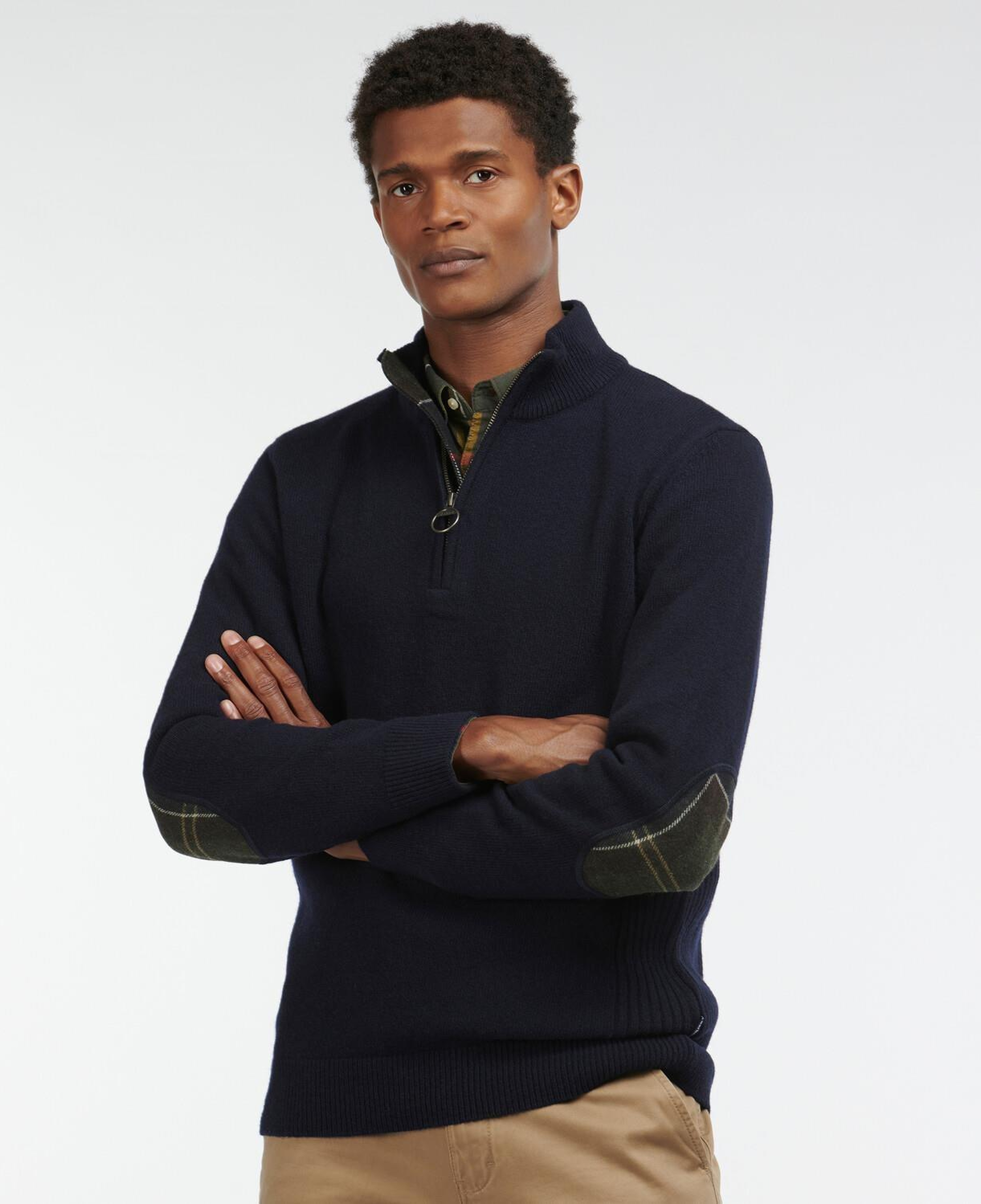 Barbour Holden Half Zip Knitted Kazak