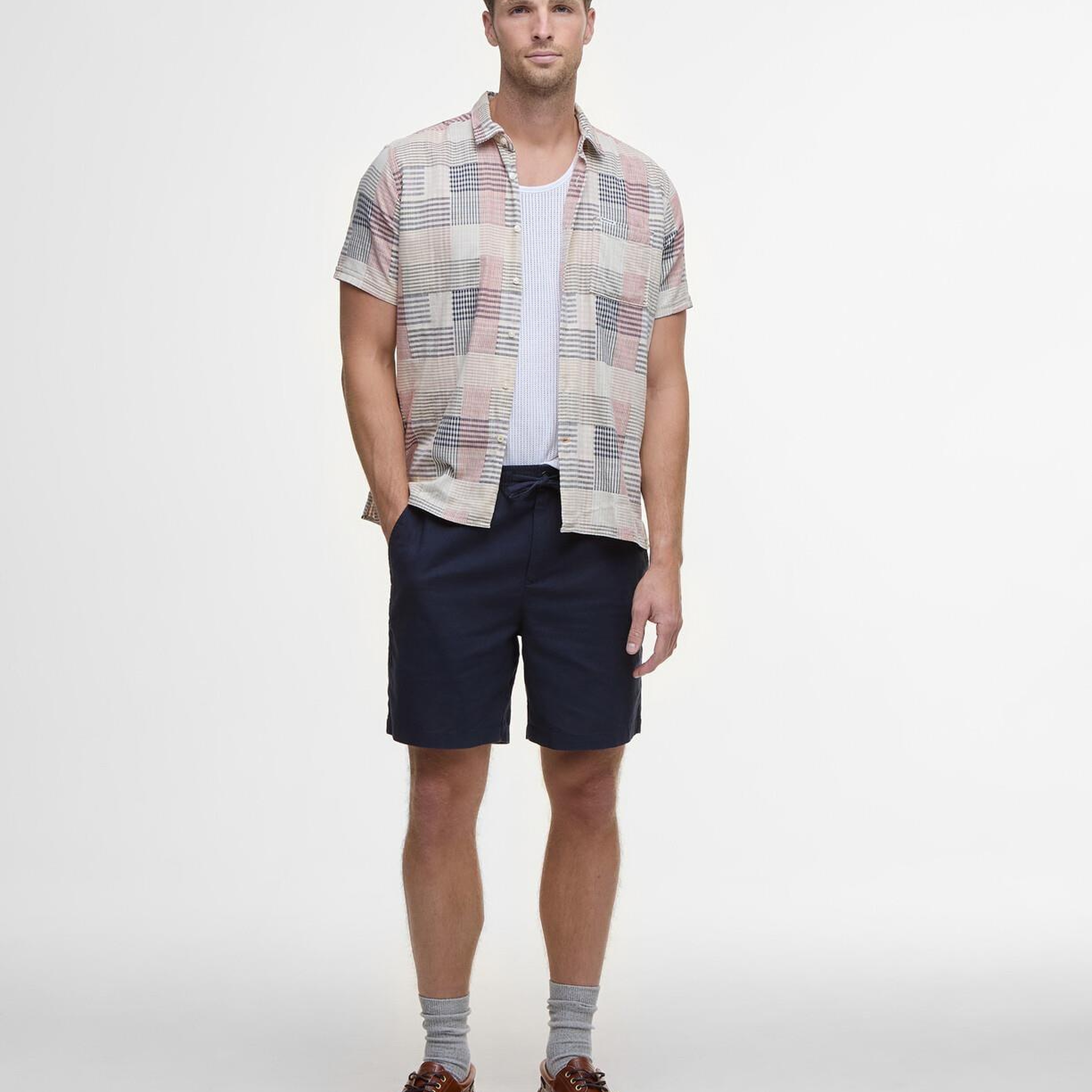Barbour Cotton Linen Relaxed Şort