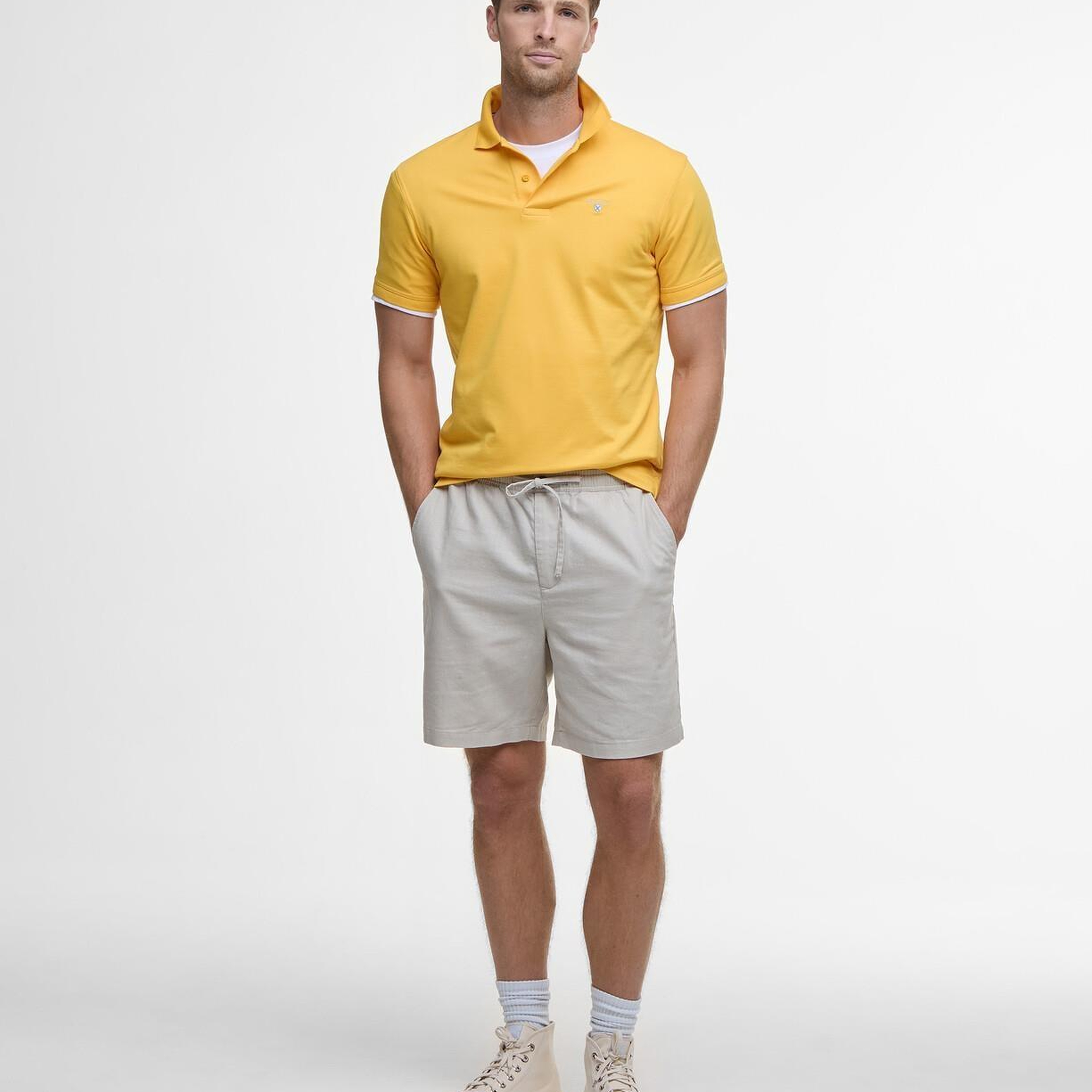 Barbour Cotton Linen Relaxed Şort