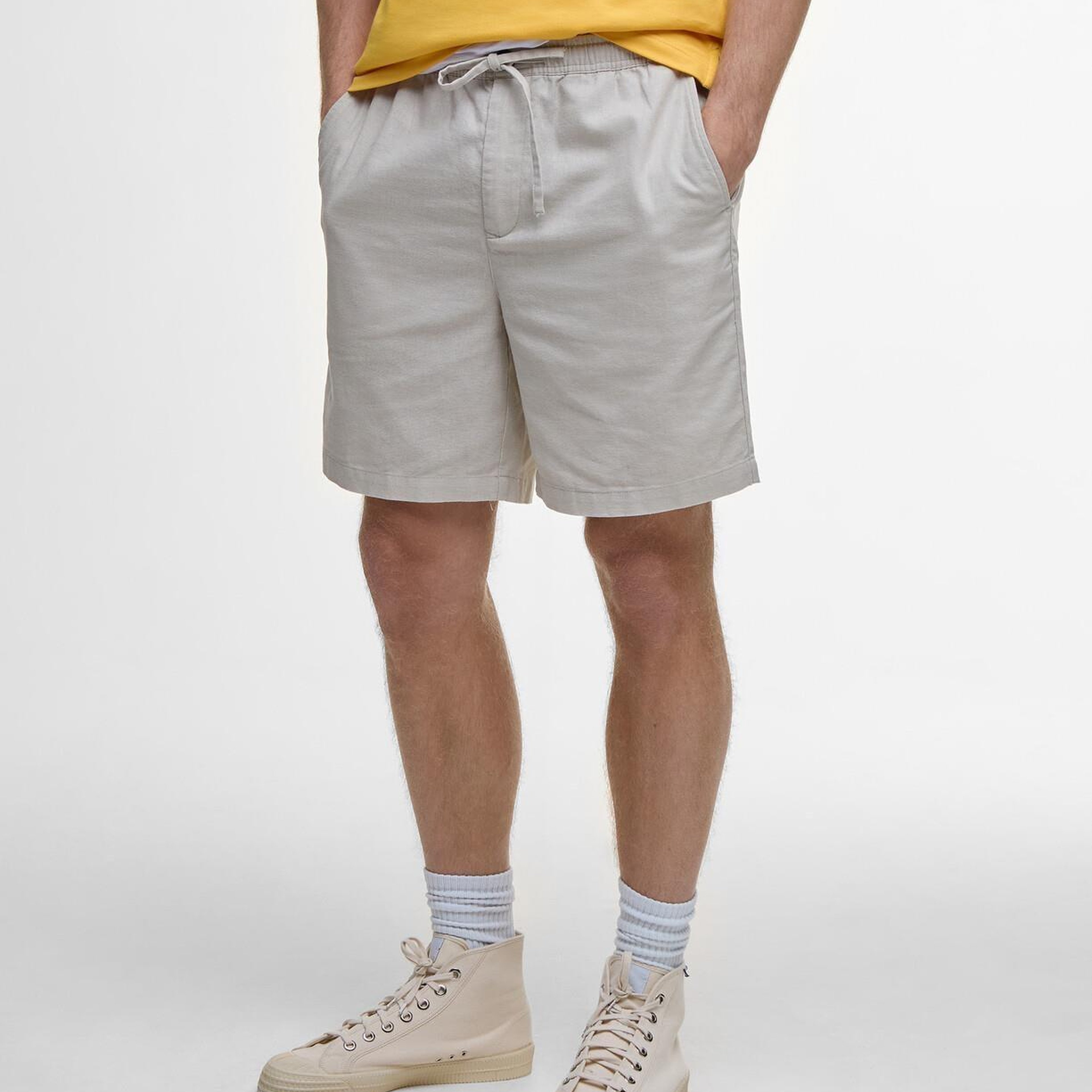 Barbour Cotton Linen Relaxed Şort