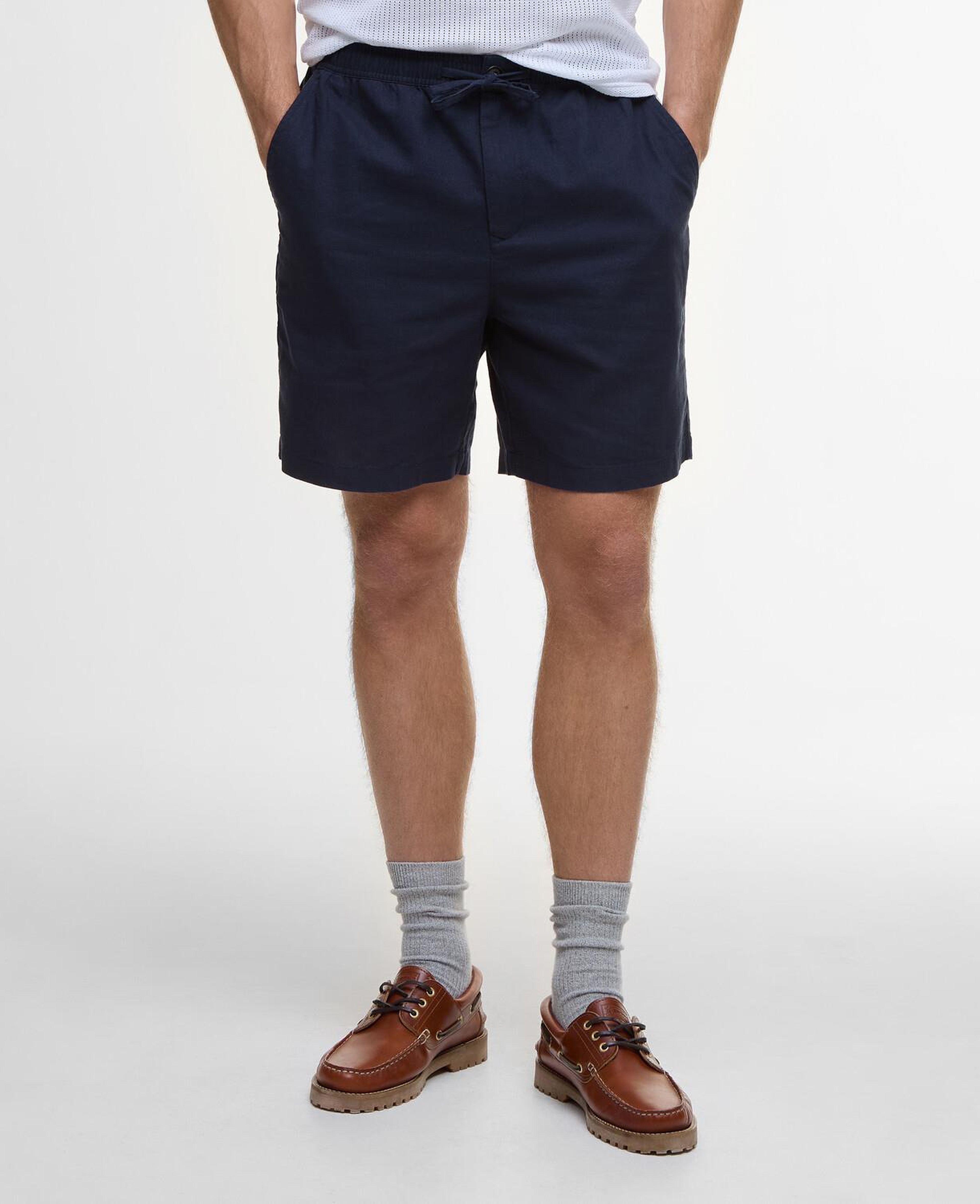 Barbour Cotton Linen Relaxed Şort