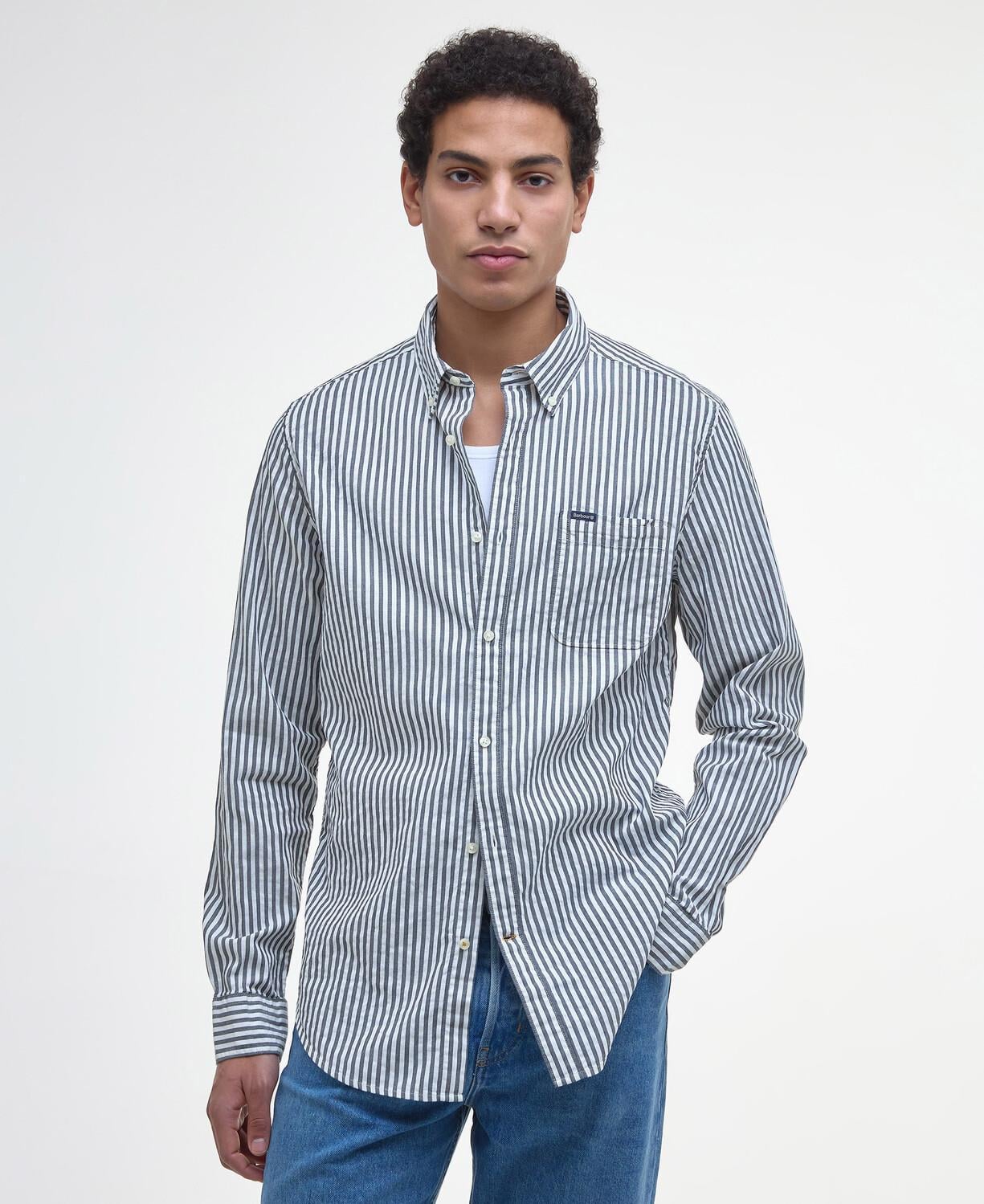 Barbour Cresswell Seersucker Tailored Fit Gömlek