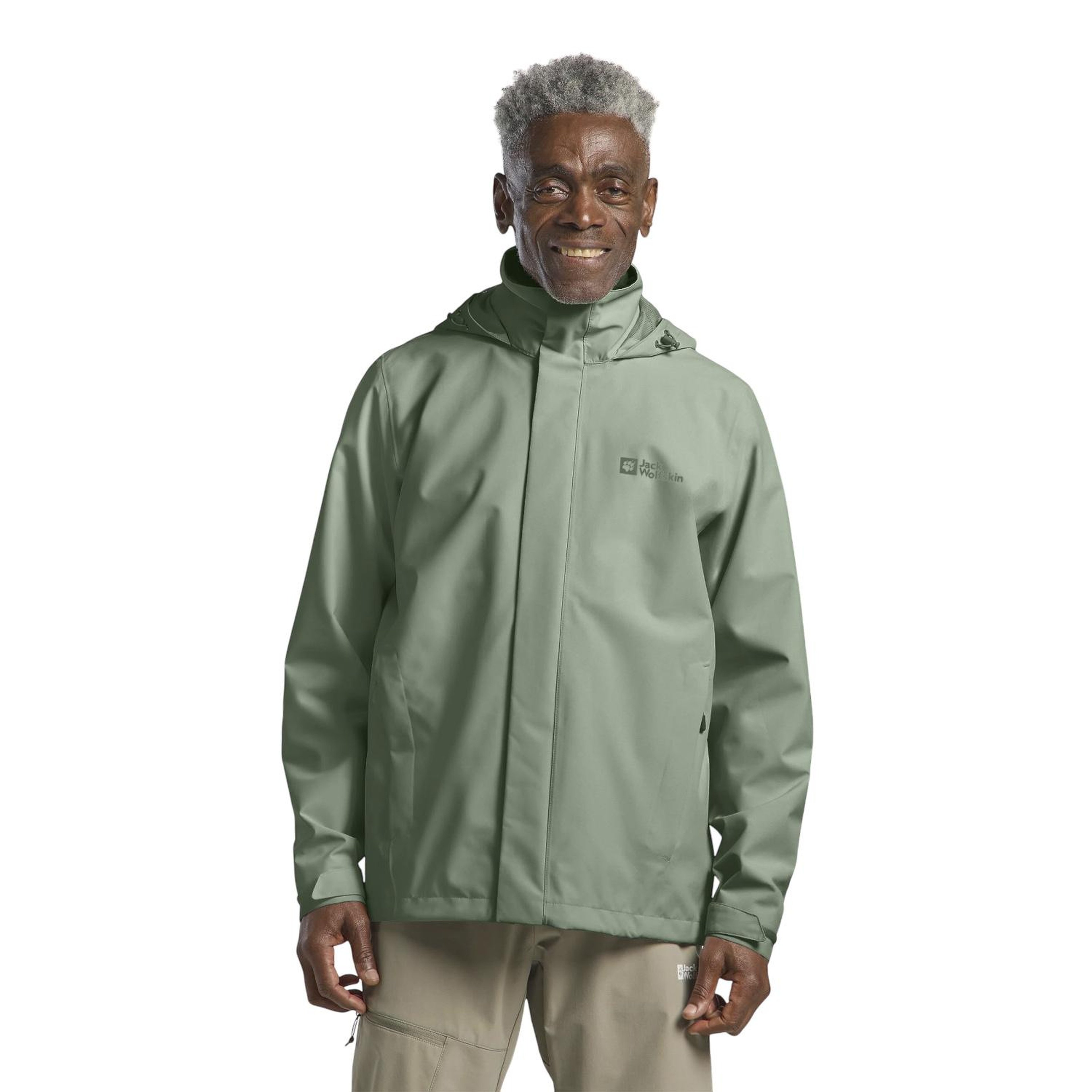 Jack Wolfskin Trailtime 2L Erkek Yeşil Outdoor Ceketi