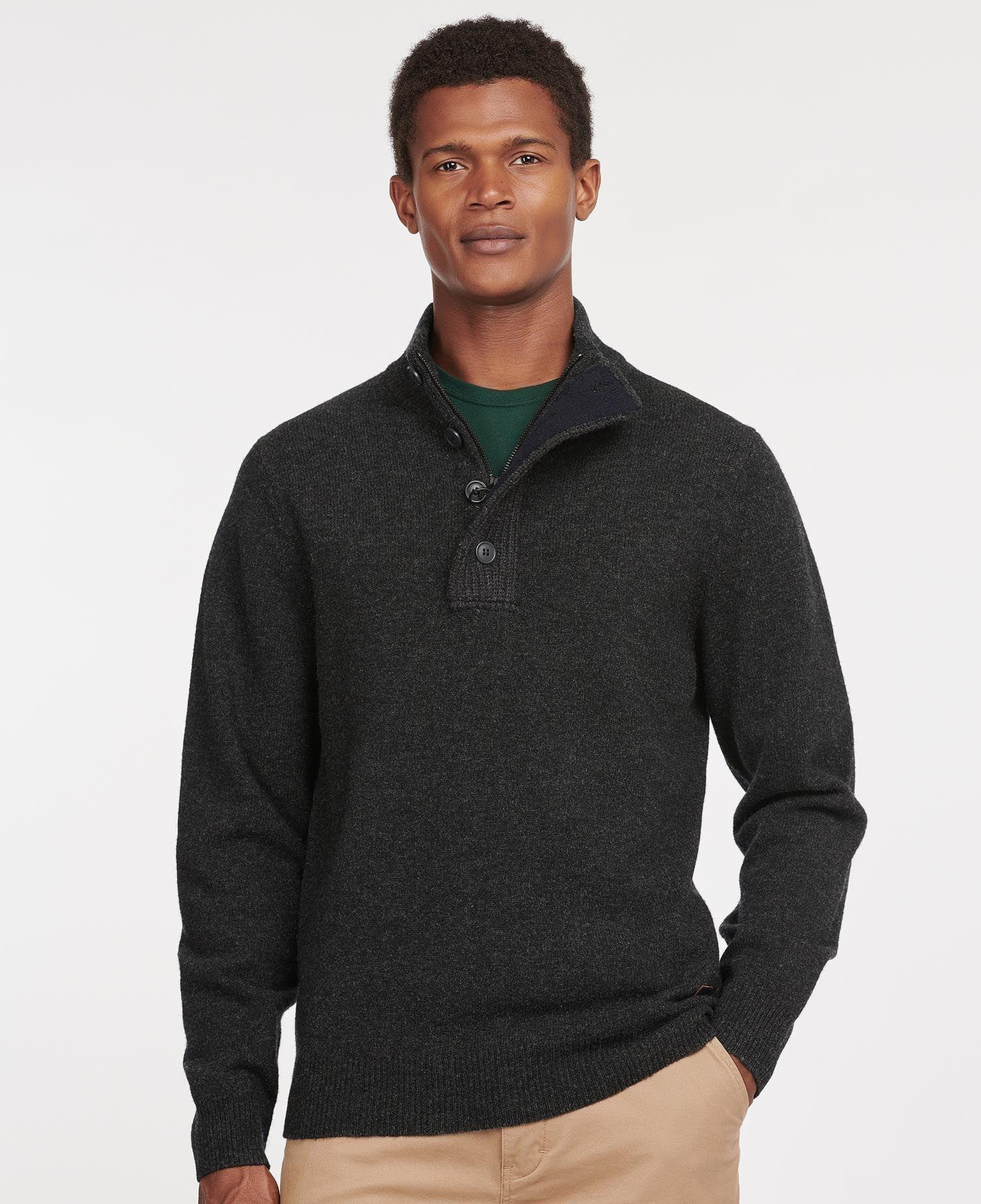 Barbour Patch Half Zip Kazak