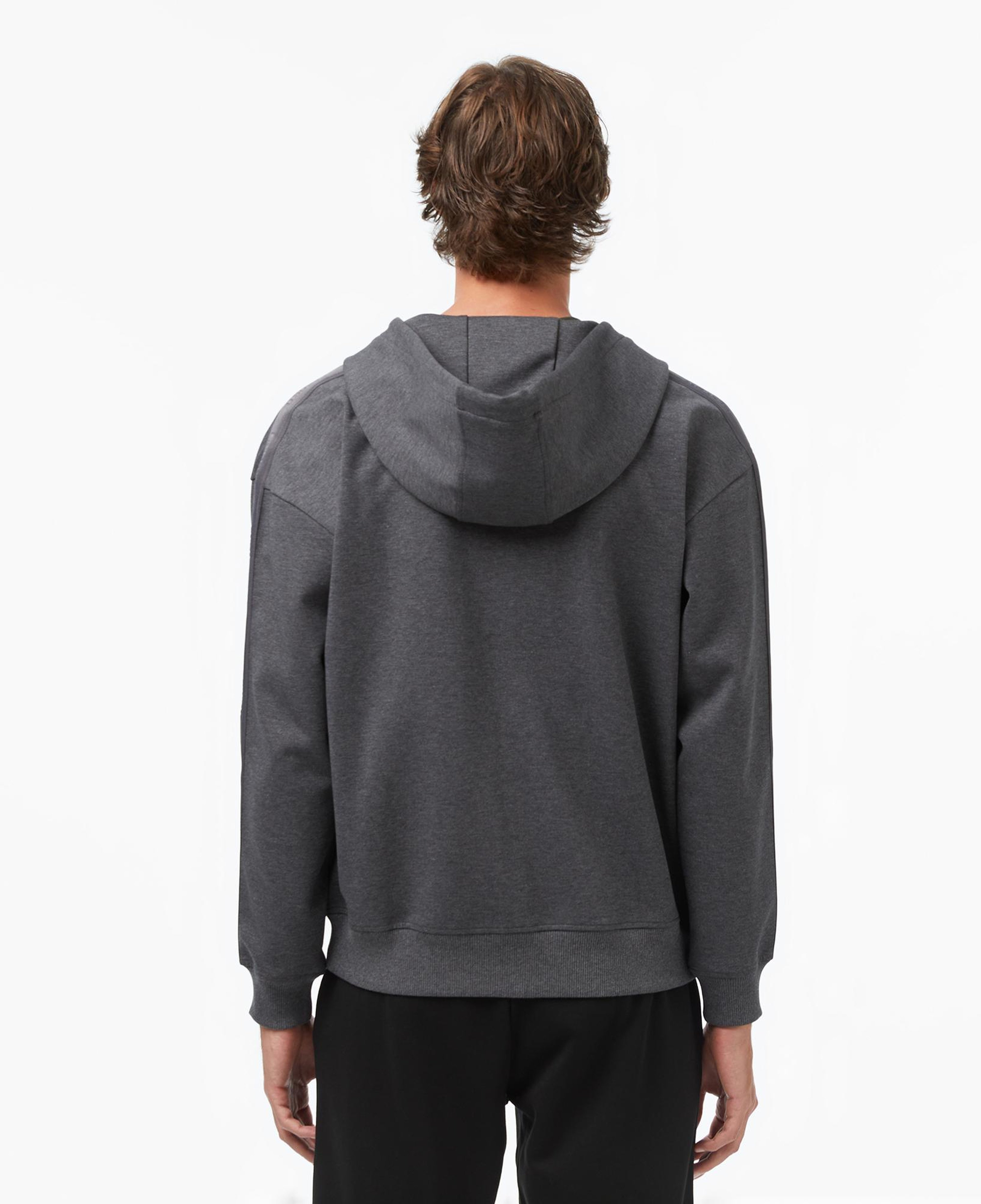 Erkek Relaxed Fit Kapüşonlu Gri Sweatshirt
