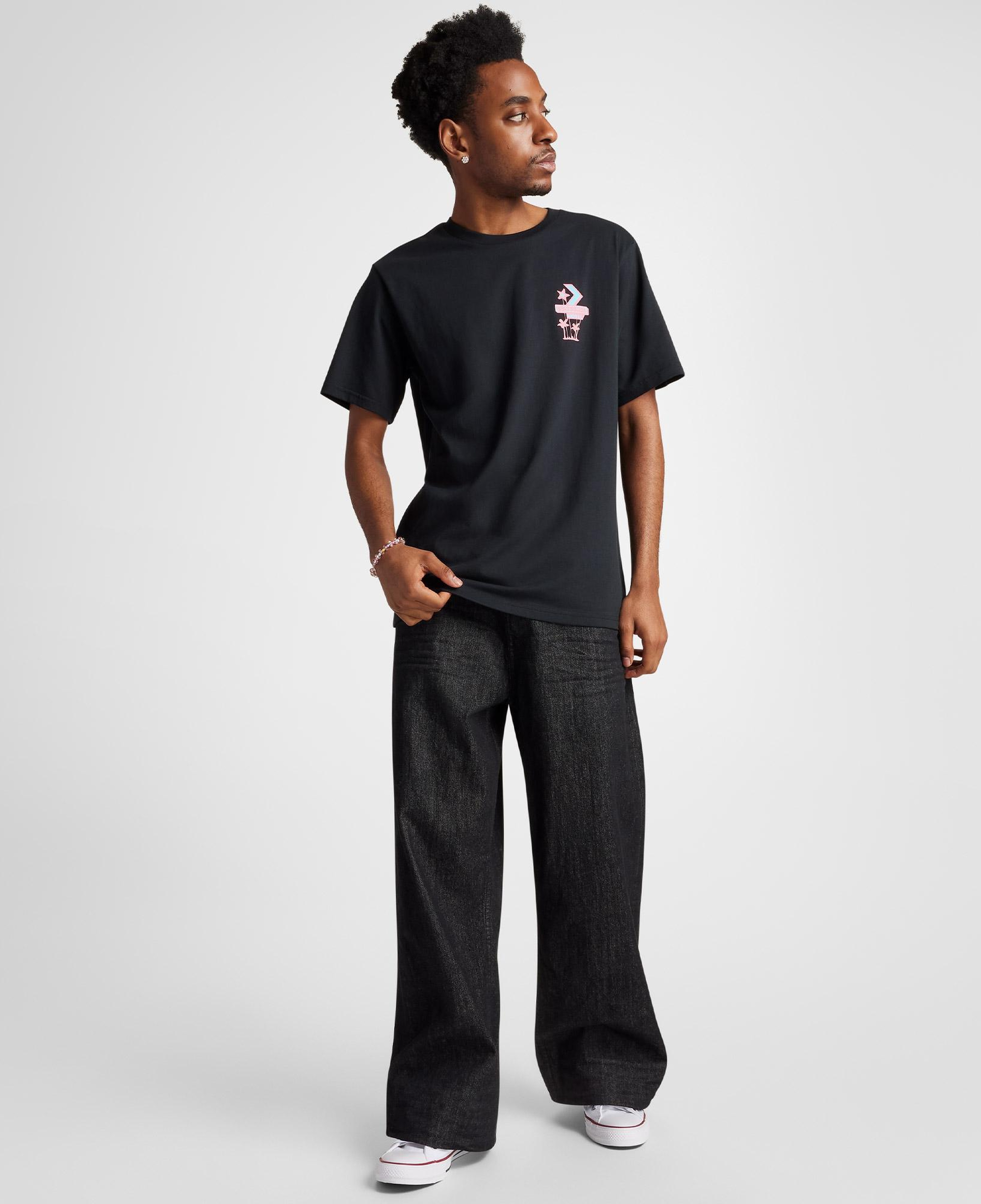 Converse Motel Erkek Siyah T-Shirt