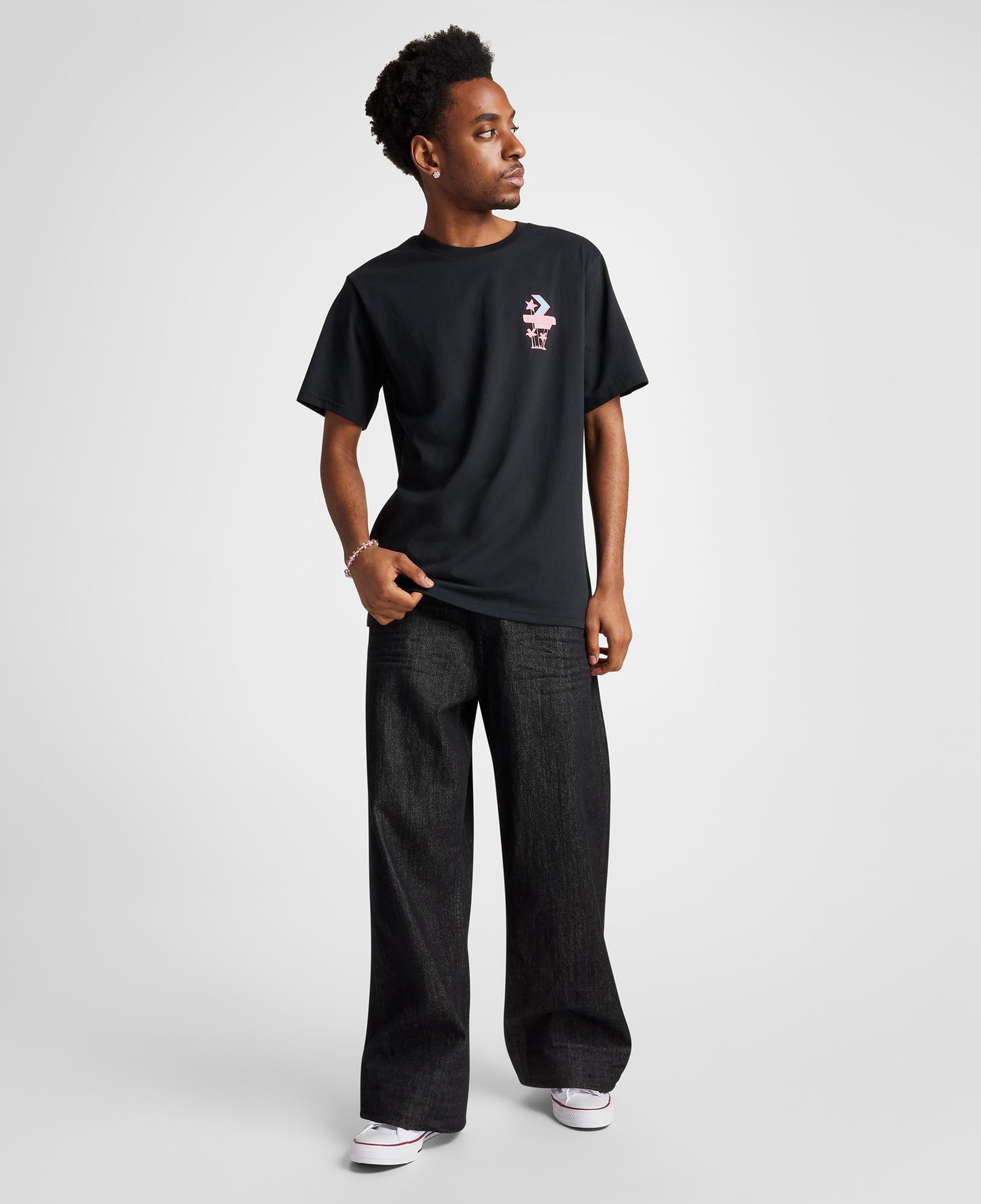Converse Motel Erkek Siyah T-Shirt