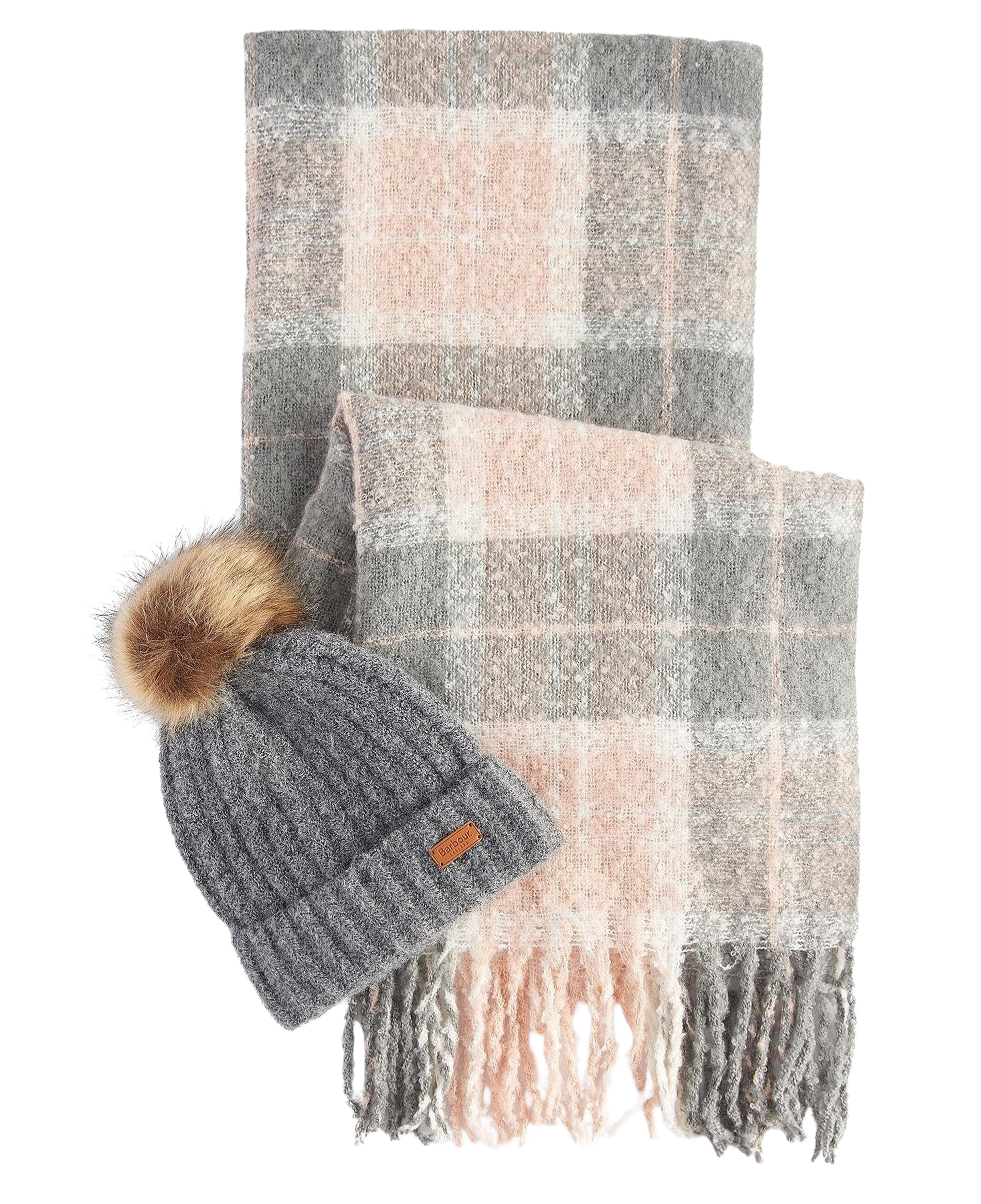 Barbour Saltburn Bere & Tartan Şal Seti