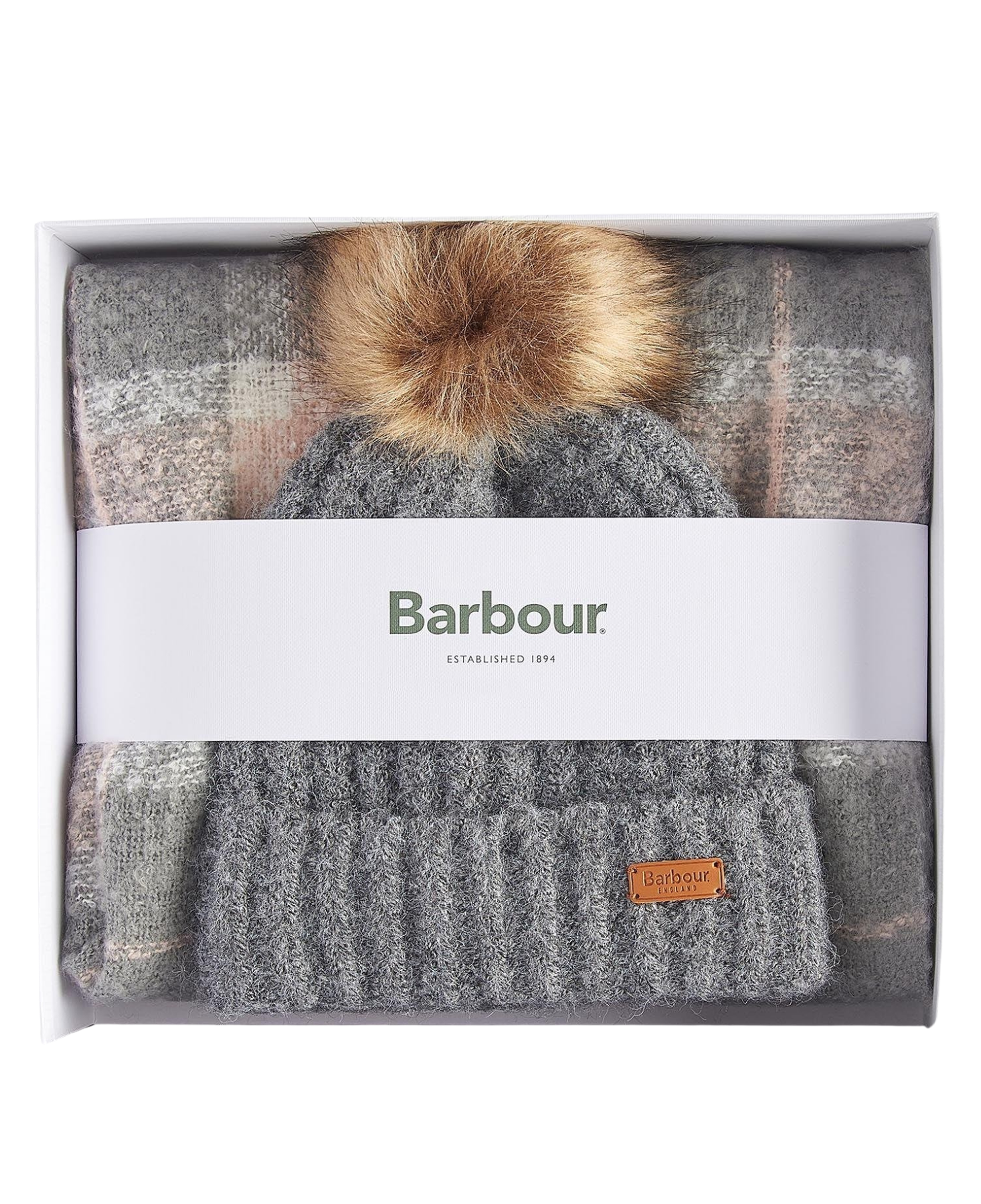 Barbour Saltburn Bere & Tartan Şal Seti