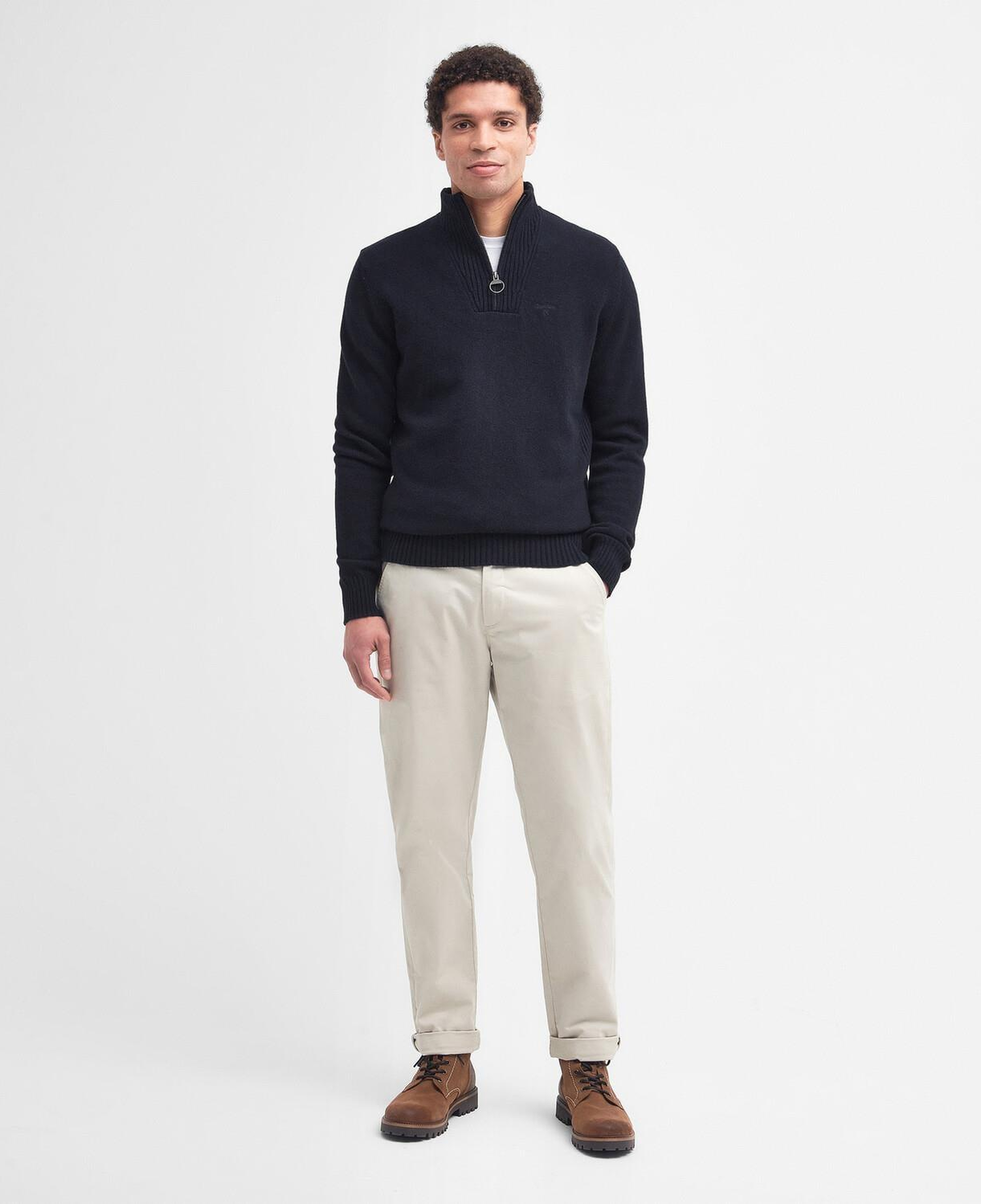 Barbour Essential Lambswool Half Zip Kazak