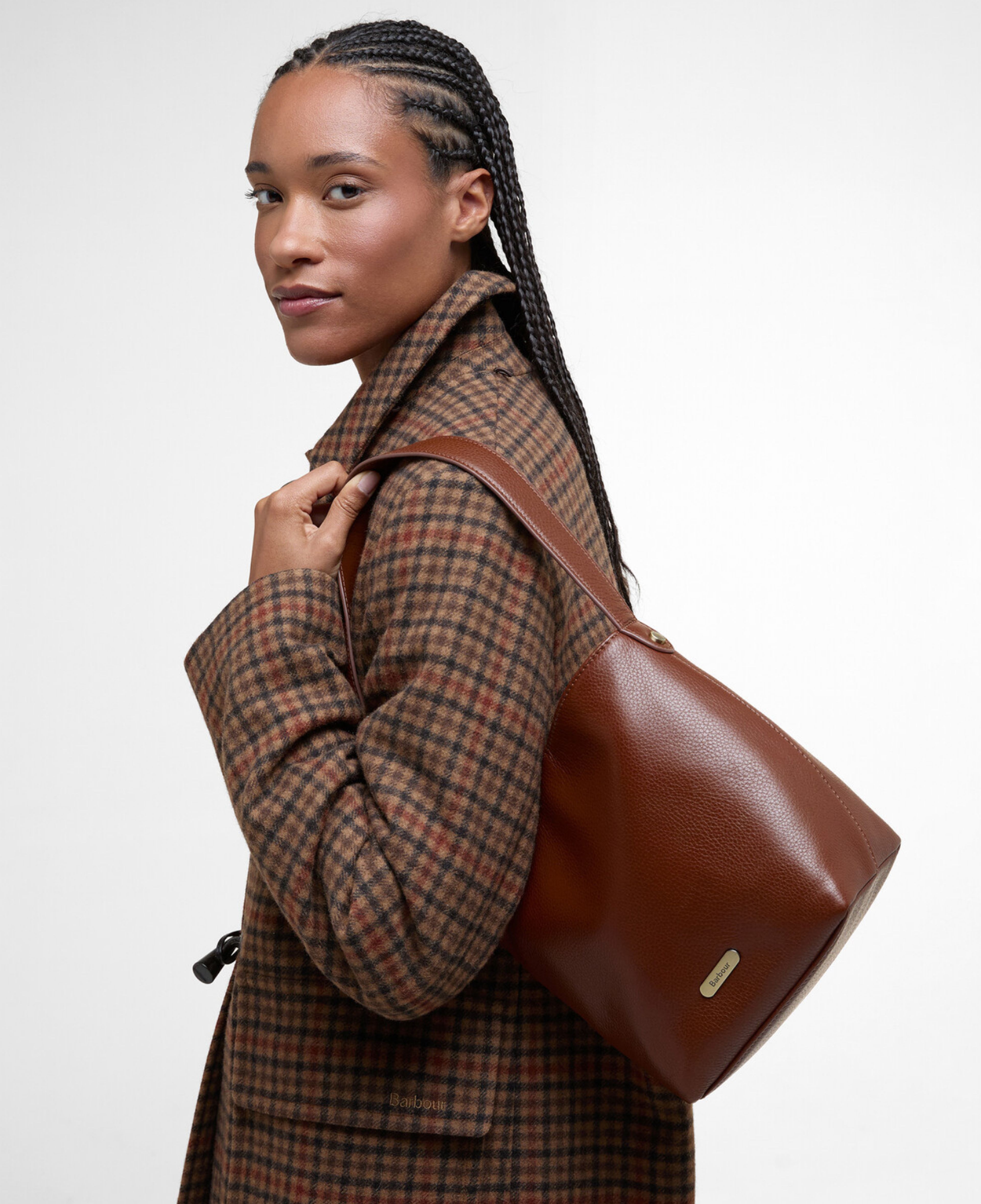 Barbour Cedar Deri Bucket Çanta