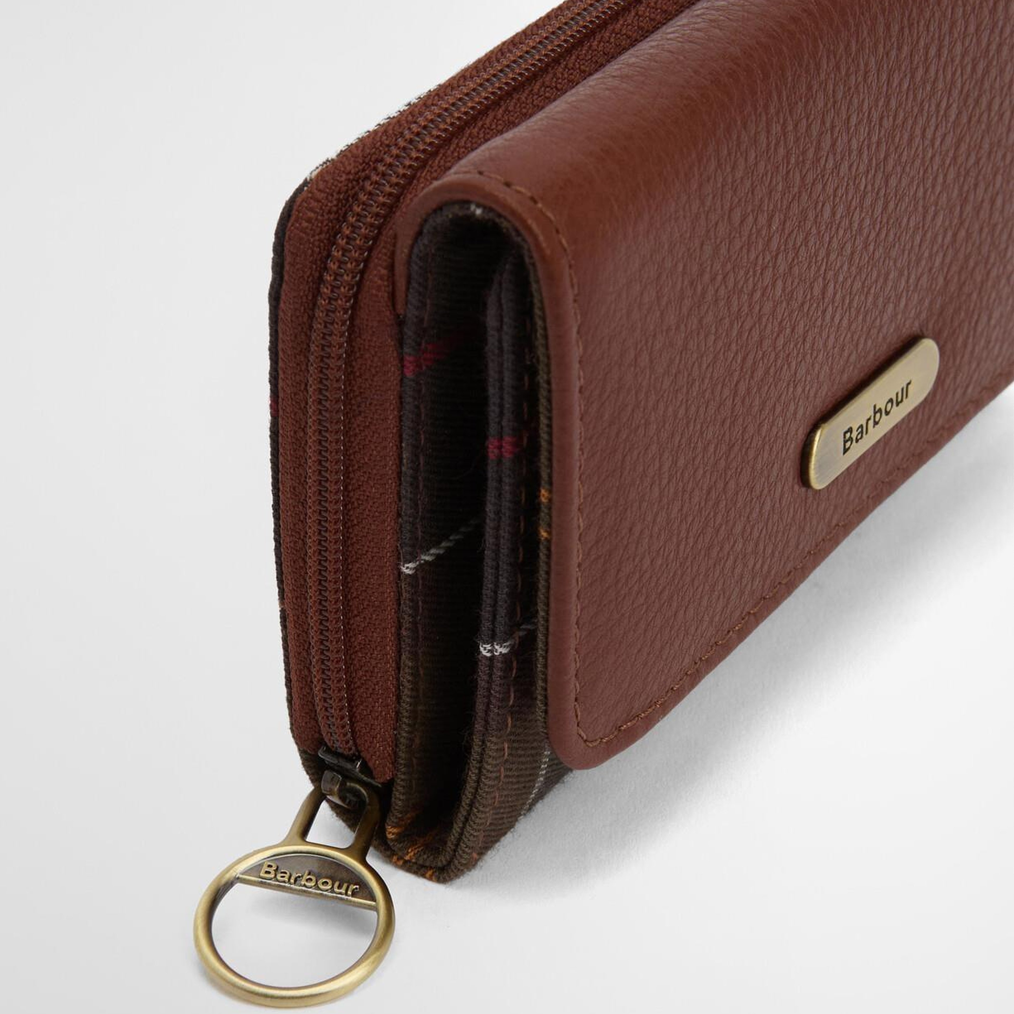 Barbour Rosa Leather French Cüzdan