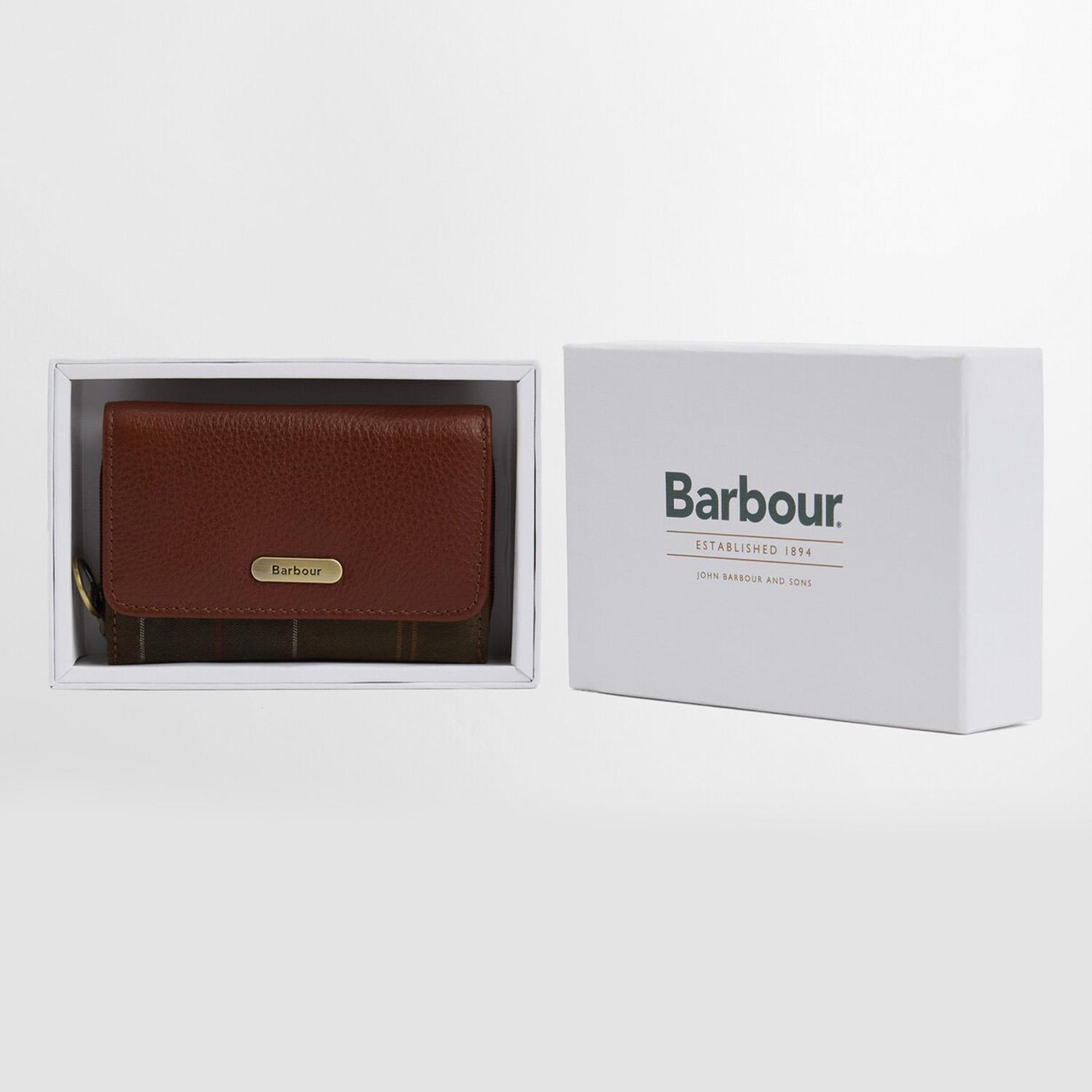 Barbour Rosa Leather French Cüzdan