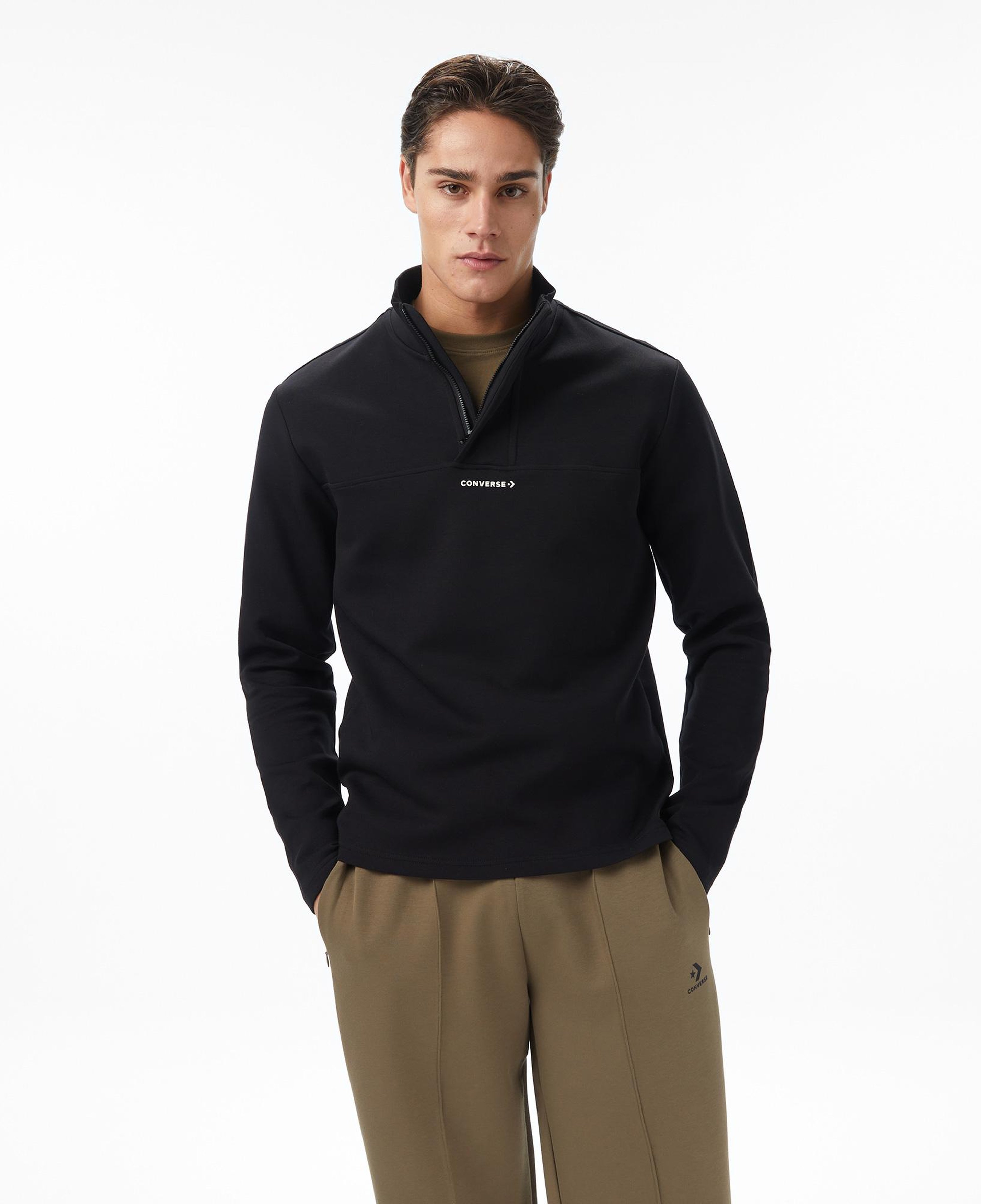 Converse Erkek Siyah Sweatshirt