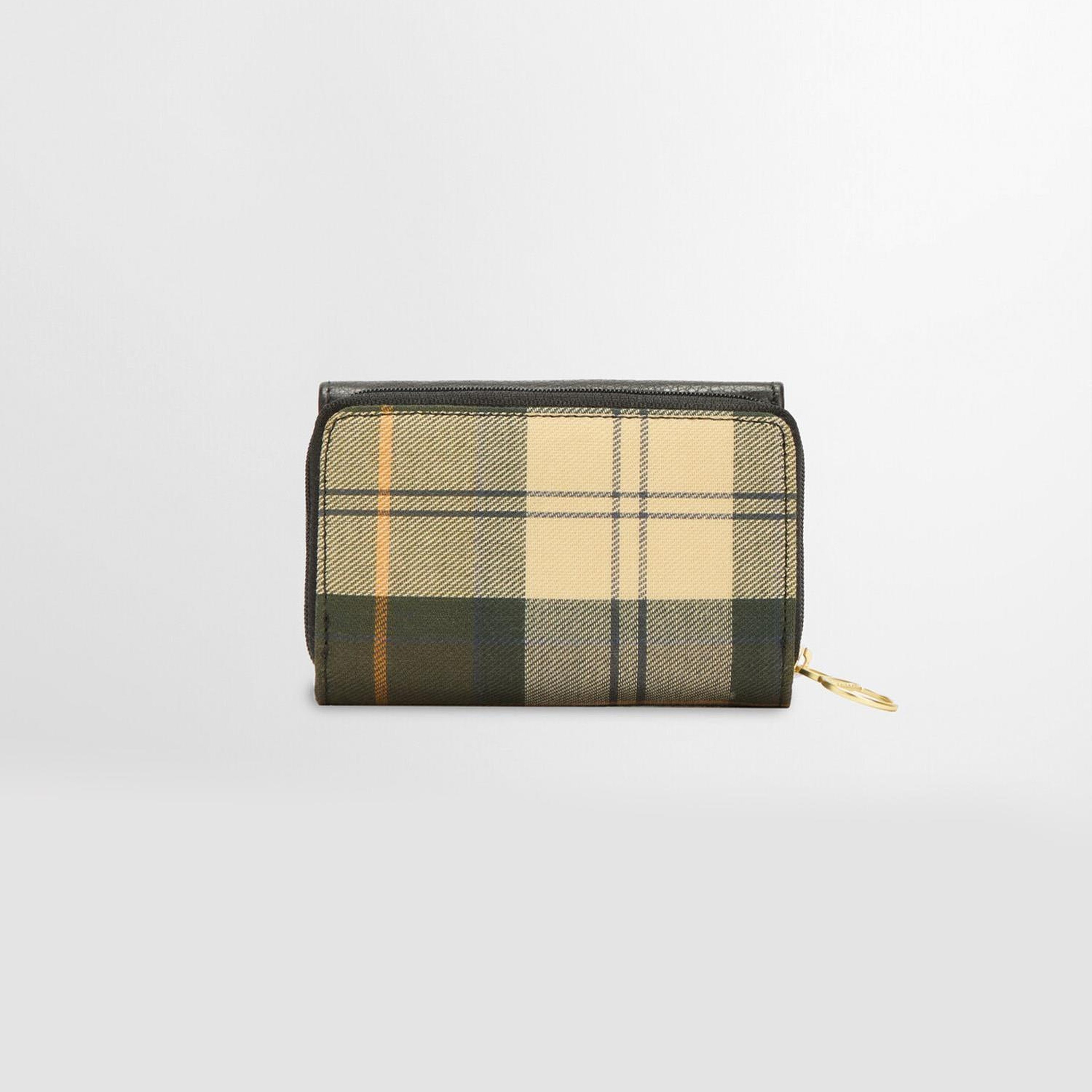 Barbour Rosa Leather French Cüzdan