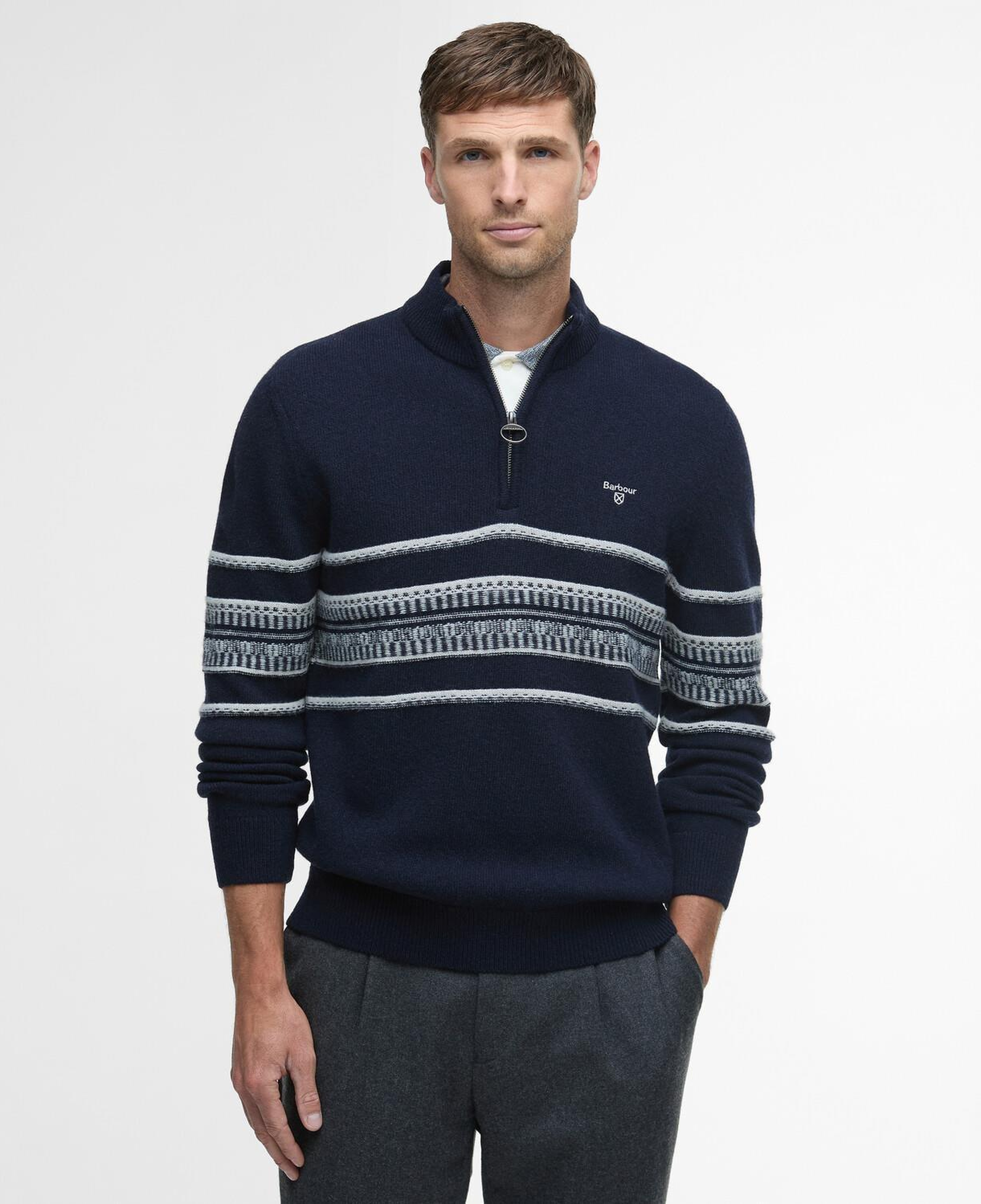 Barbour Kepwick Yarım Fermuarlı Kazak