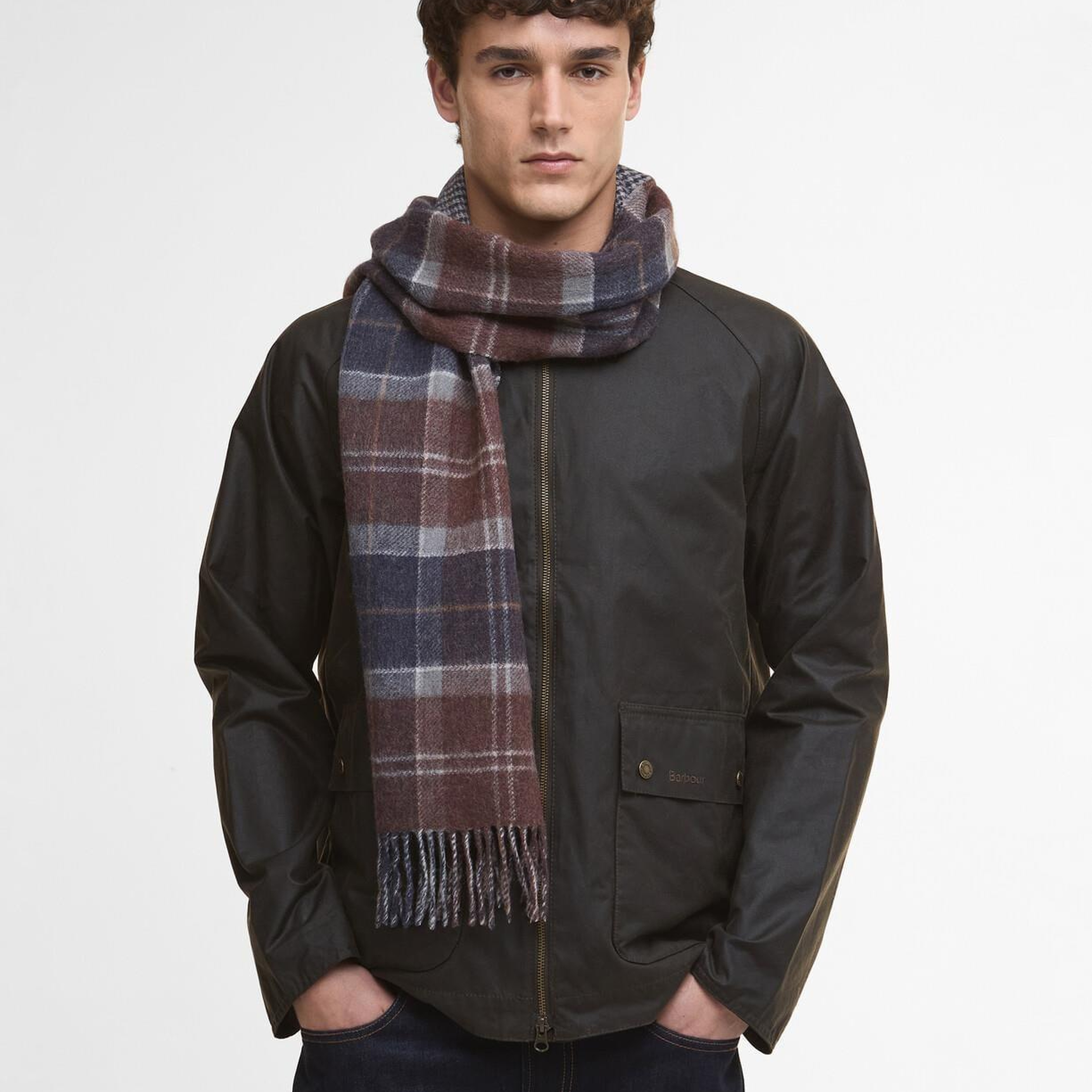 Barbour Dramside Çift Taraflı Atkı