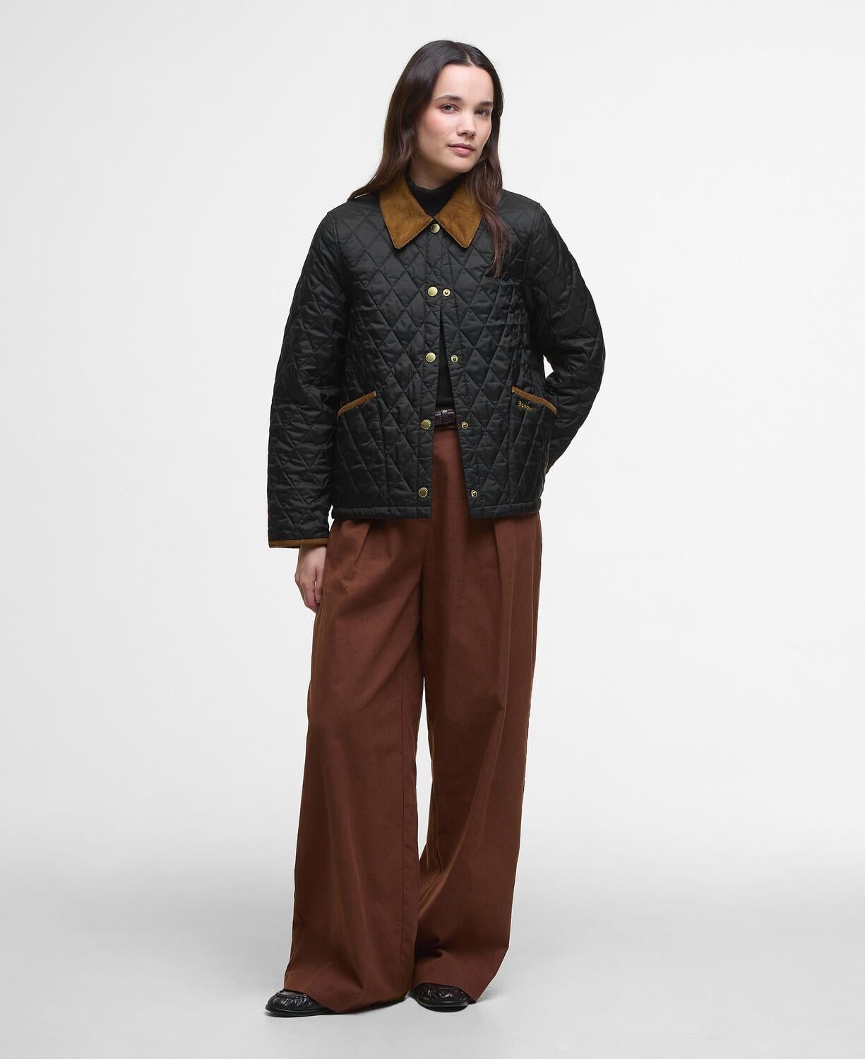 Barbour Icons Cropped Liddesdale Kapitone Ceket