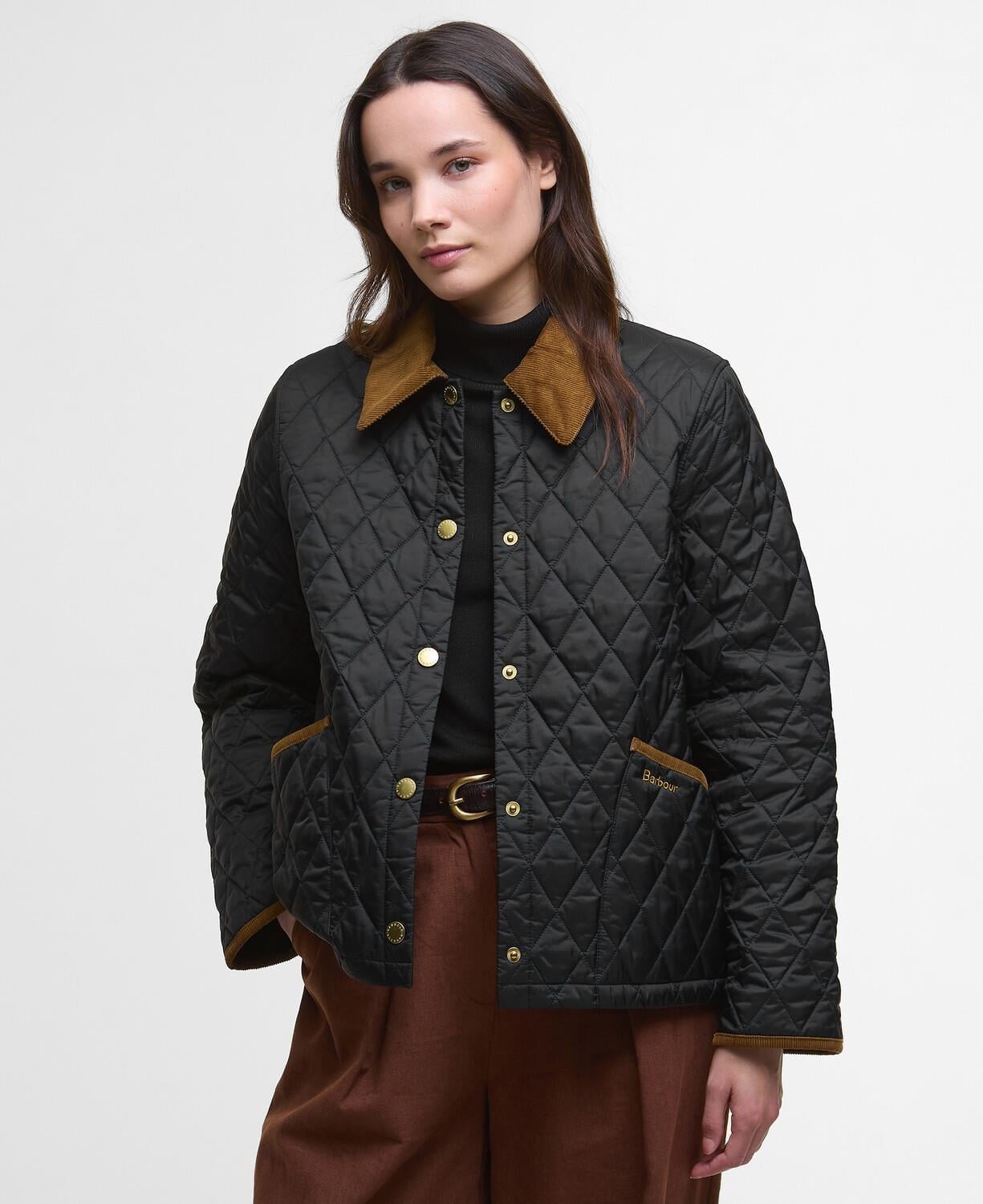 Barbour Icons Cropped Liddesdale Kapitone Ceket