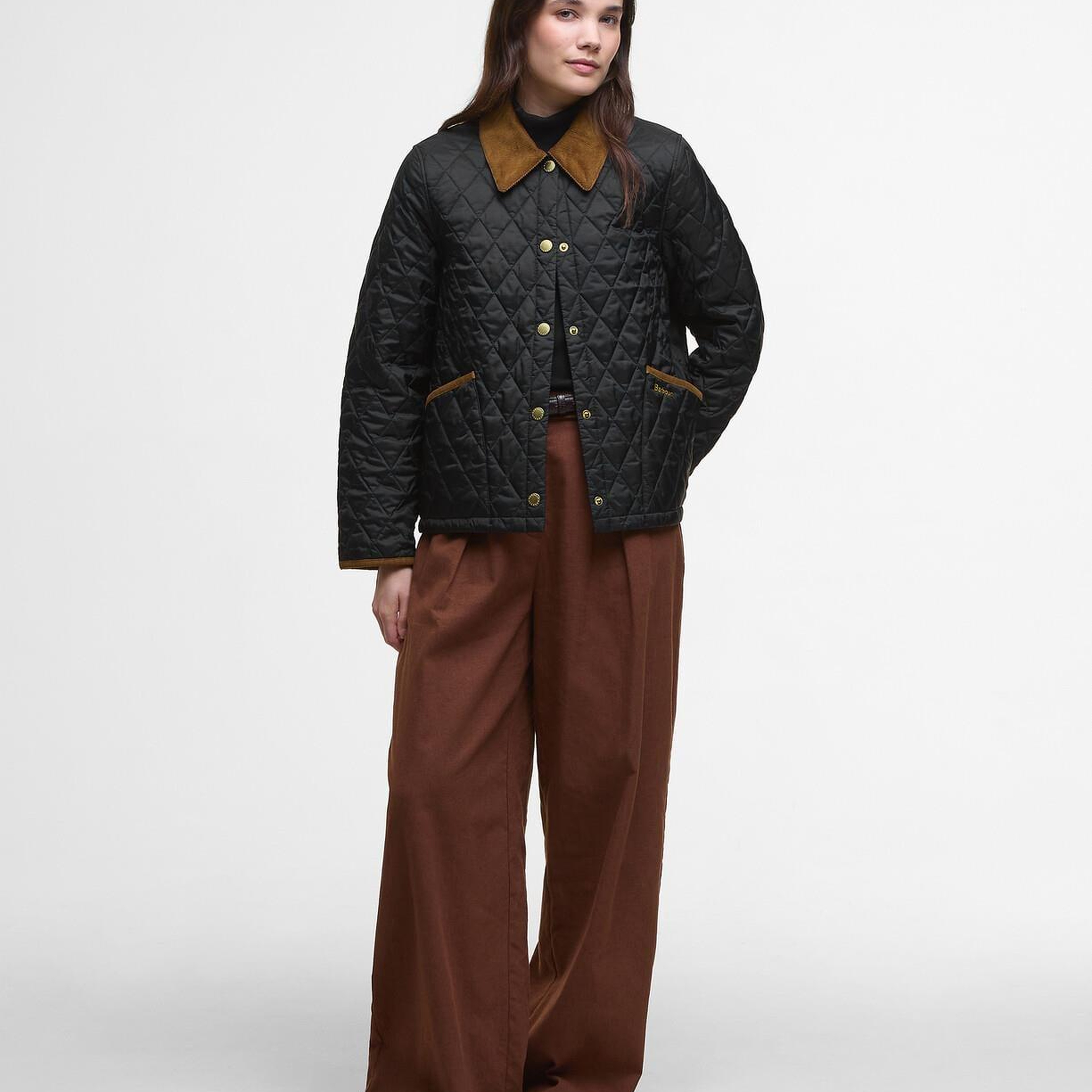 Barbour Icons Cropped Liddesdale Kapitone Ceket