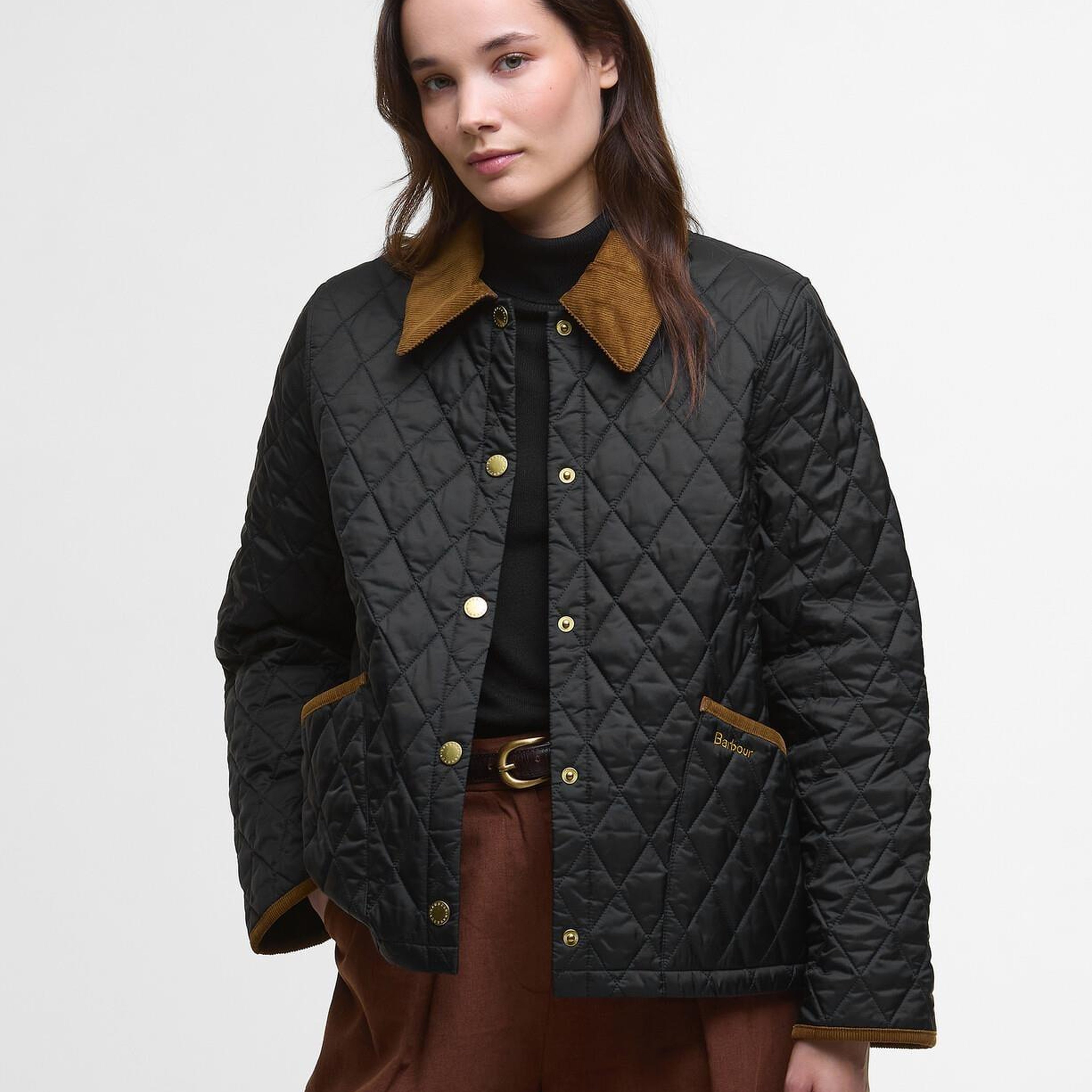 Barbour Icons Cropped Liddesdale Kapitone Ceket