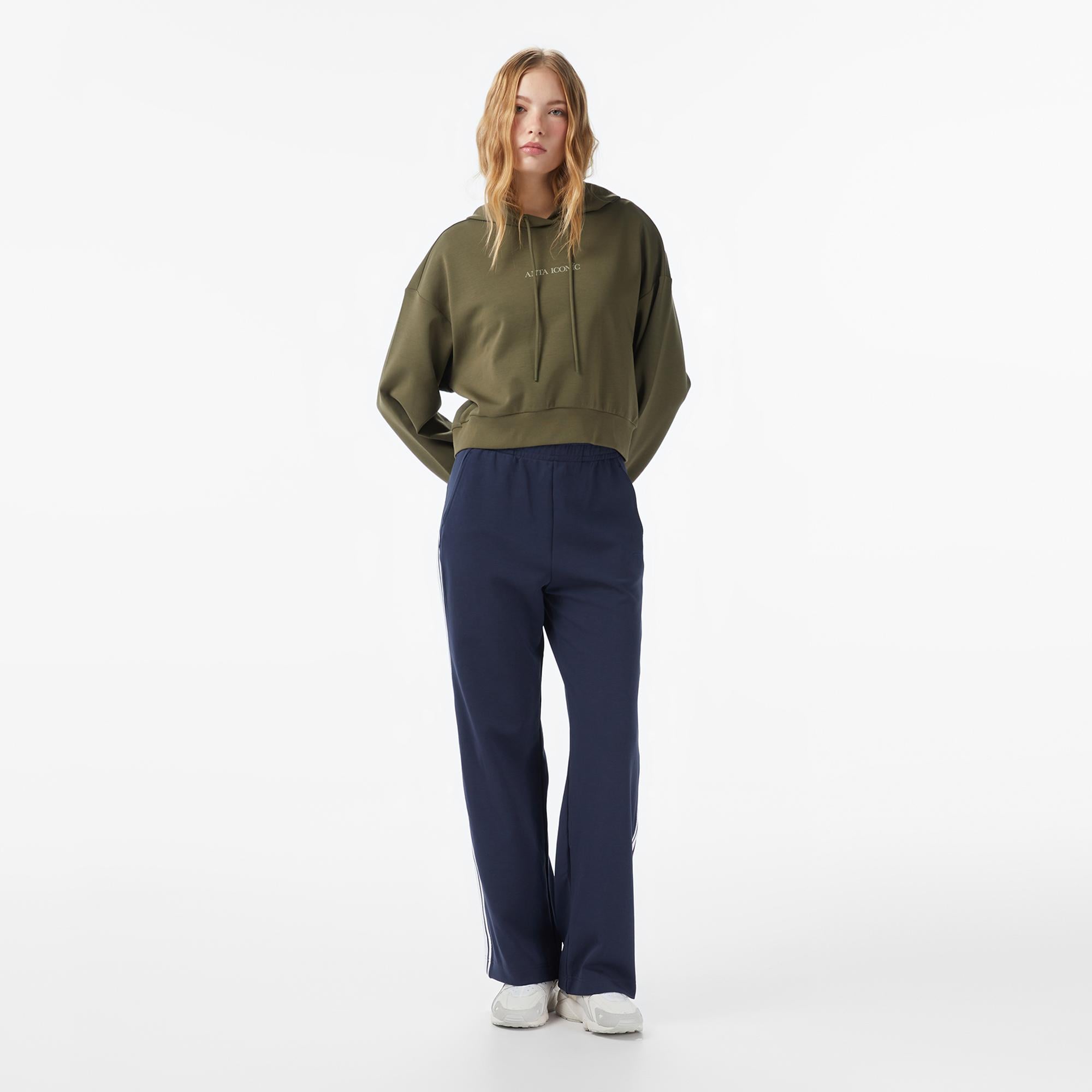 Anta Iconic Kadın Yeşil Sweatshirt