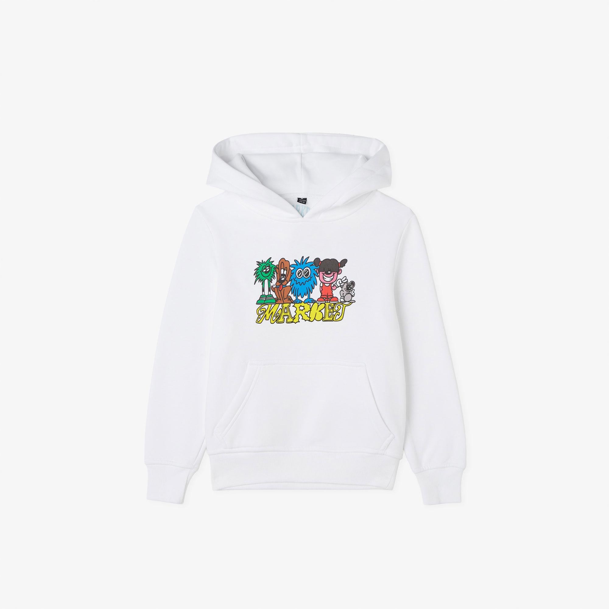 Mini Market My Squad Çocuk Beyaz Hoodie