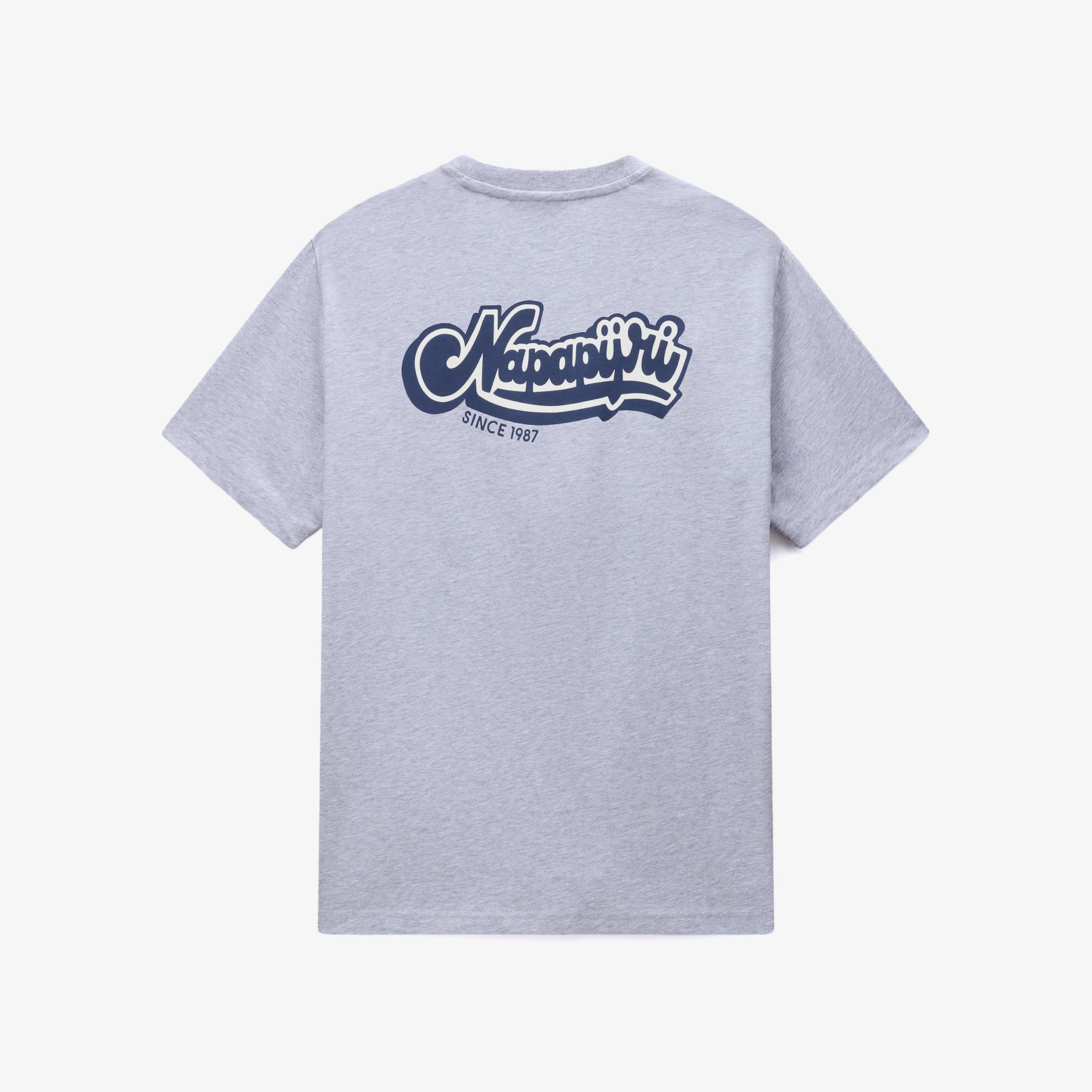 Napapijri S-Zinc Erkek Gri T-Shirt