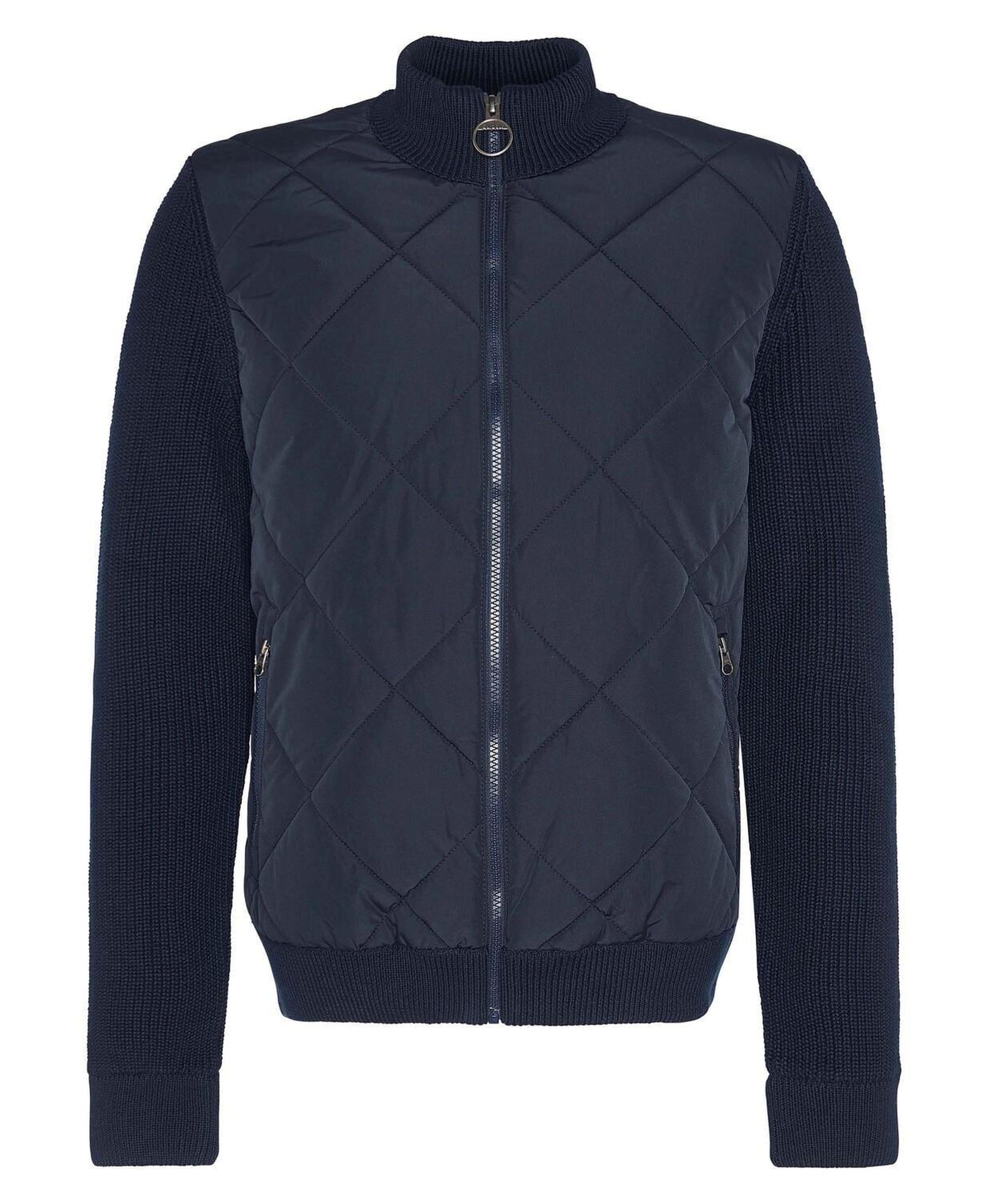 Barbour Newland Zip Through Knitted Jumper Kazak