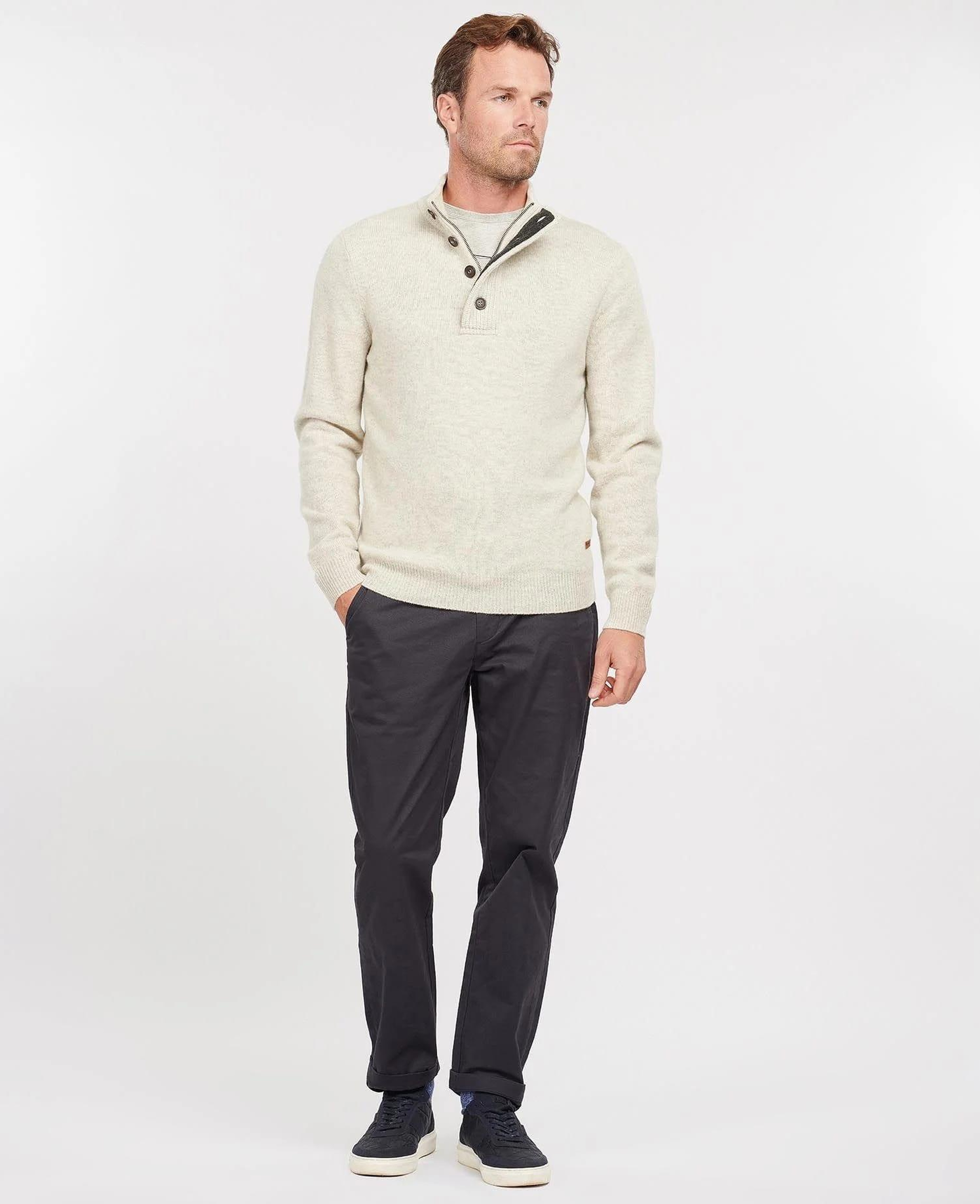 Barbour Patch Half Zip Kazak
