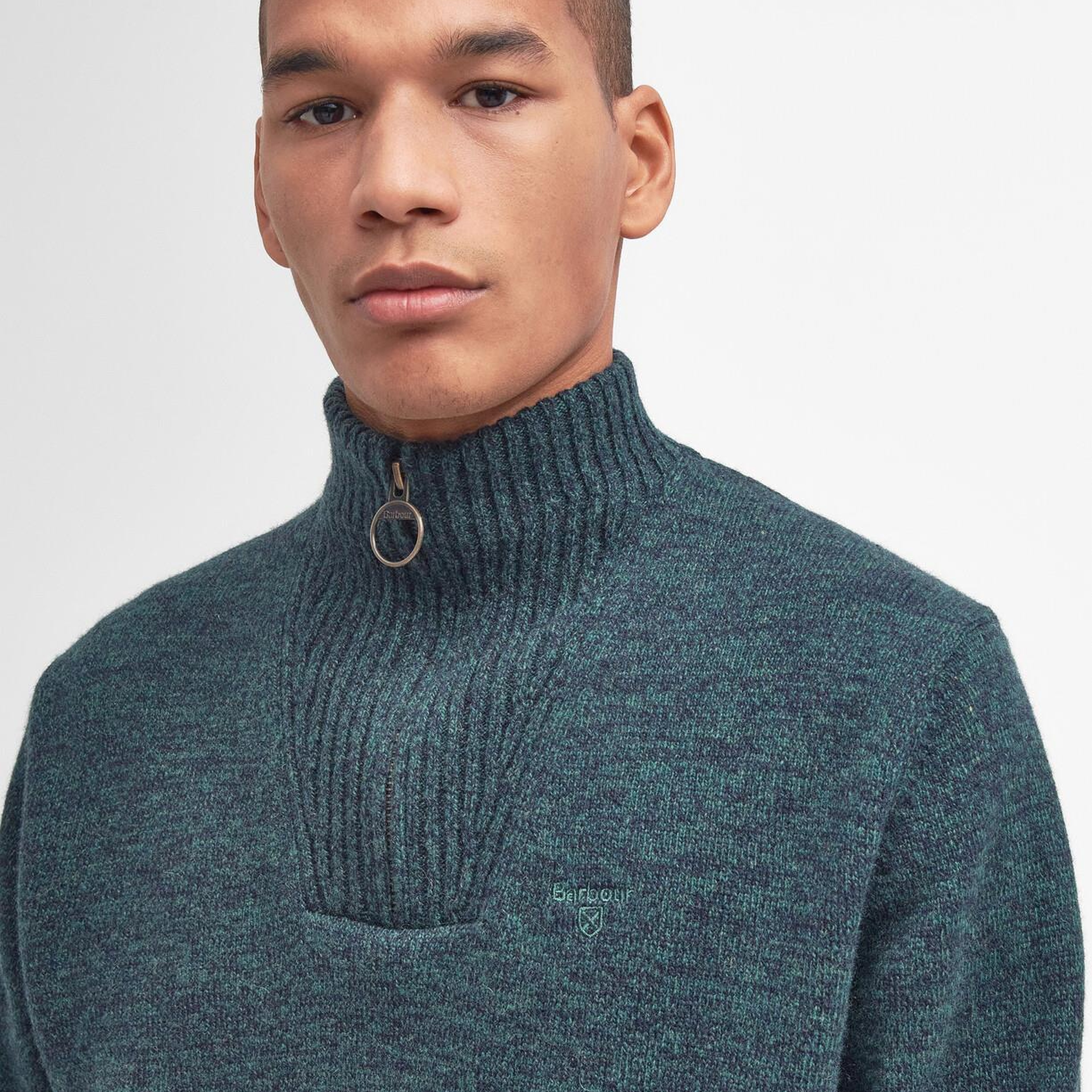 Barbour Essential Lambswool Half Zip Kazak