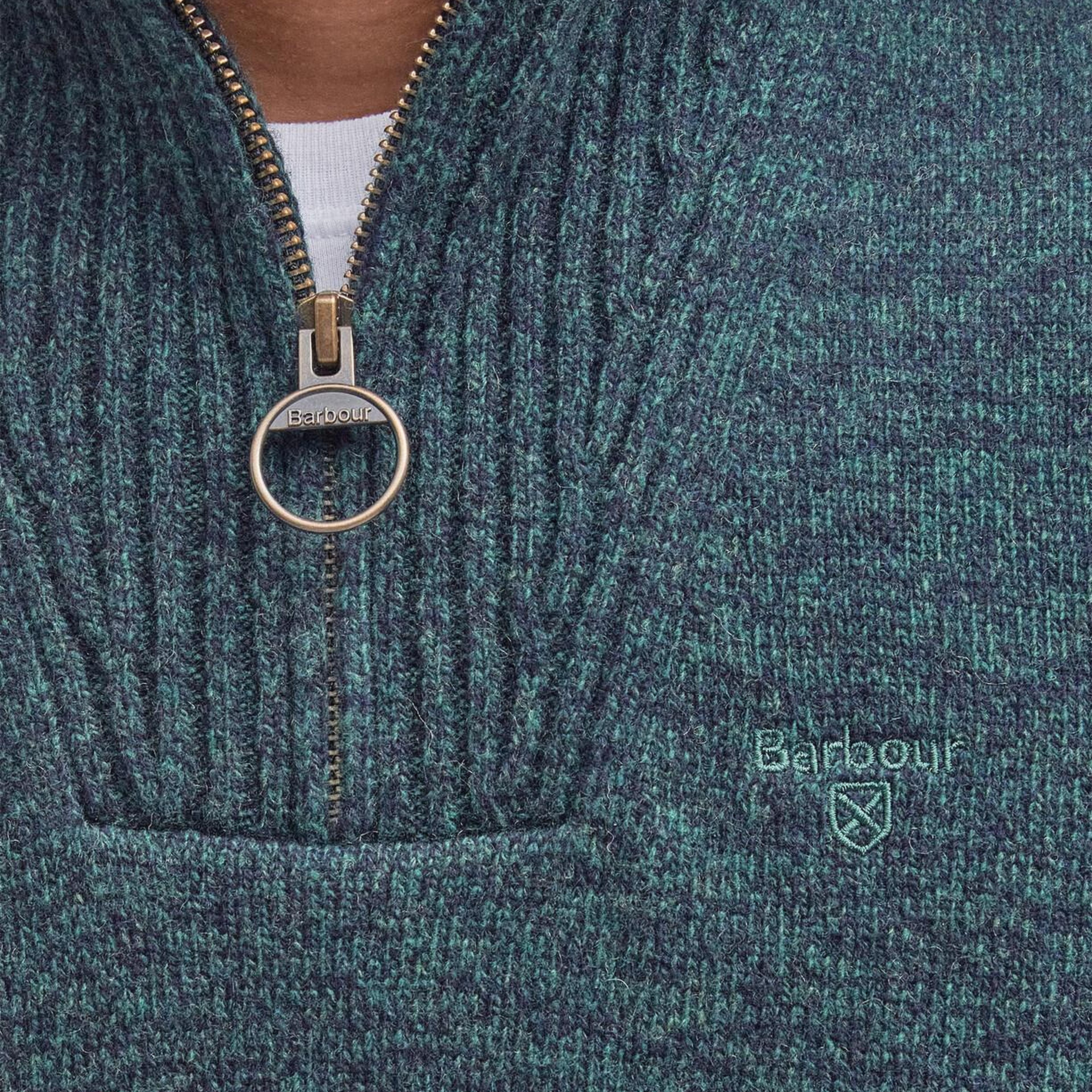Barbour Essential Lambswool Half Zip Kazak