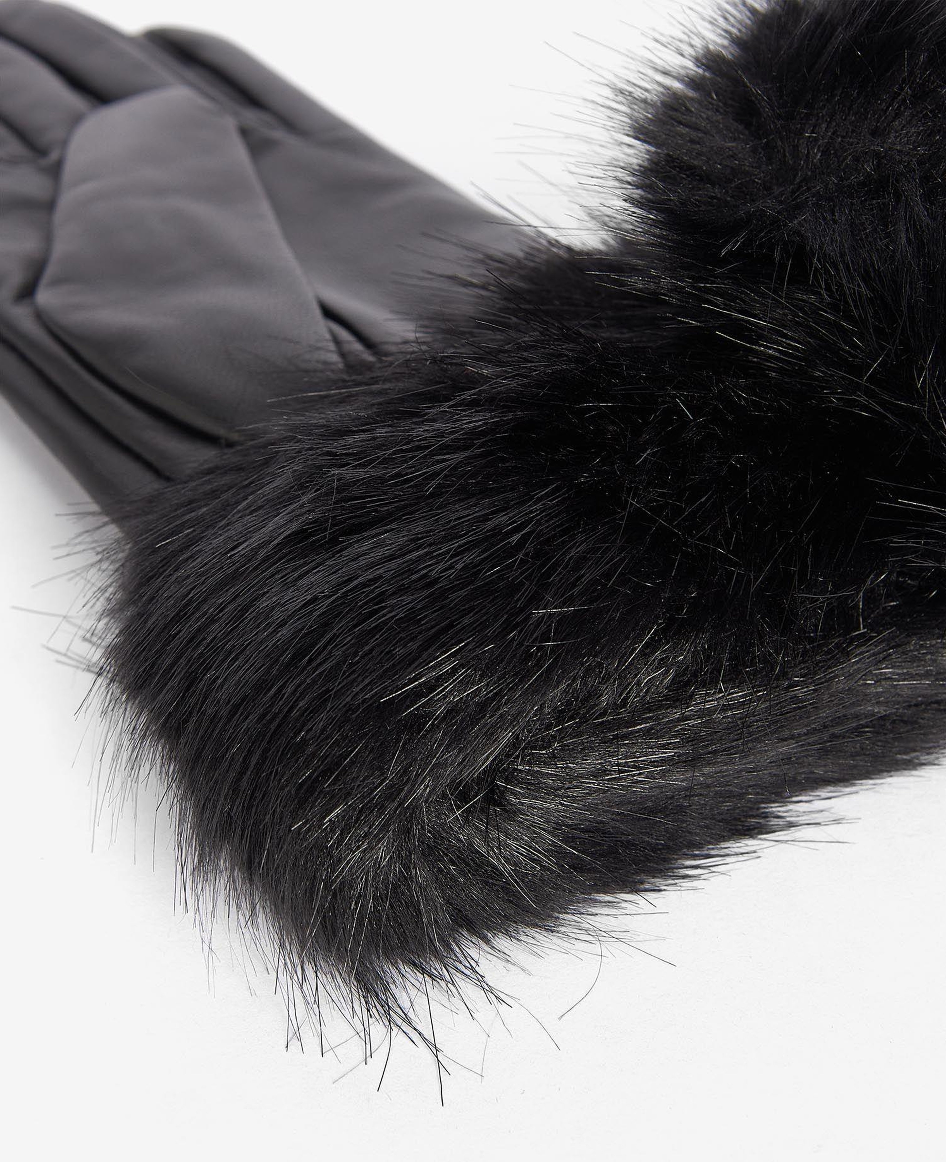 Barbour Suni Kürklü Deri Eldiven
