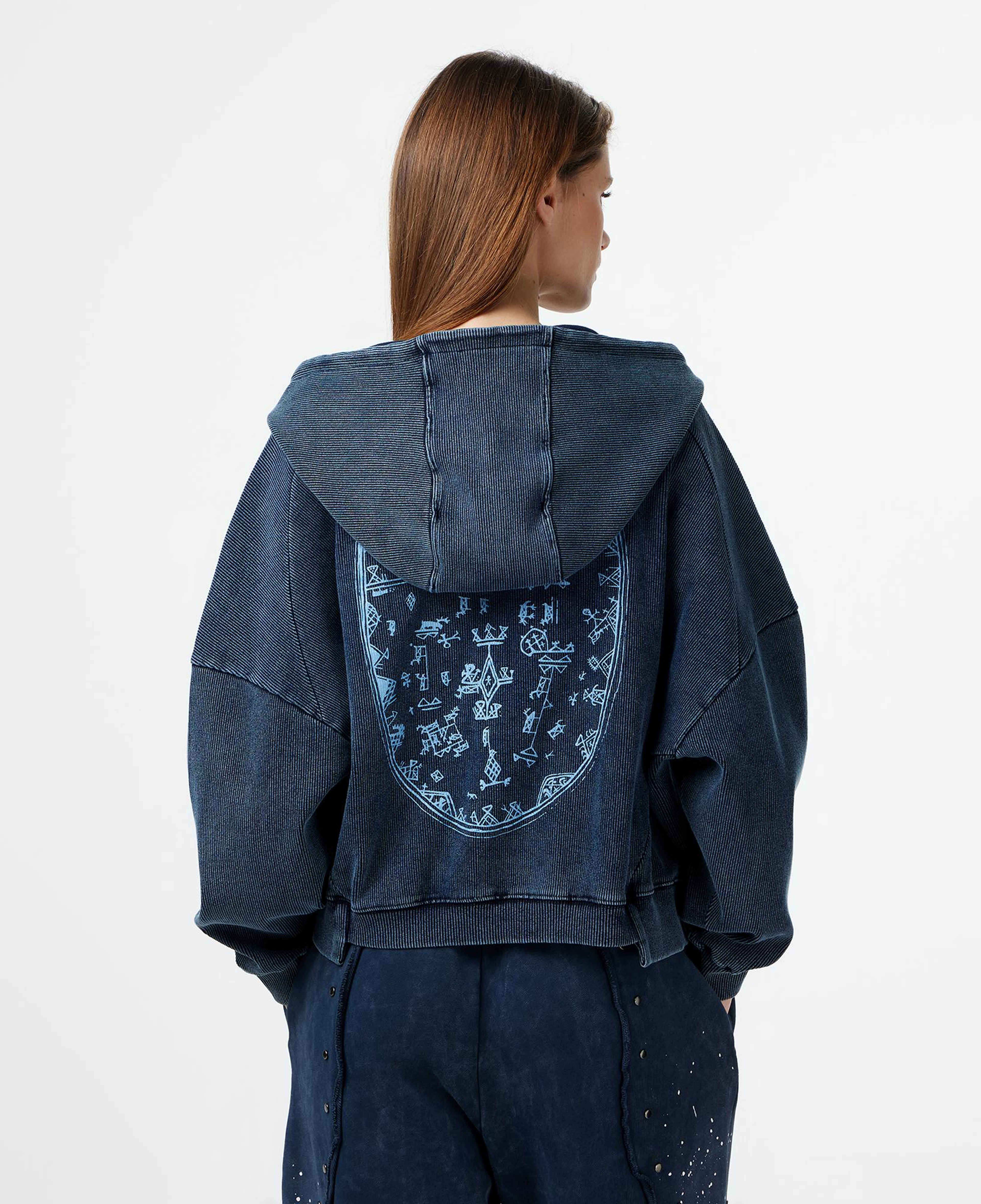 Les Benjamins Regular Fit Kadın Mavi Sweatshirt