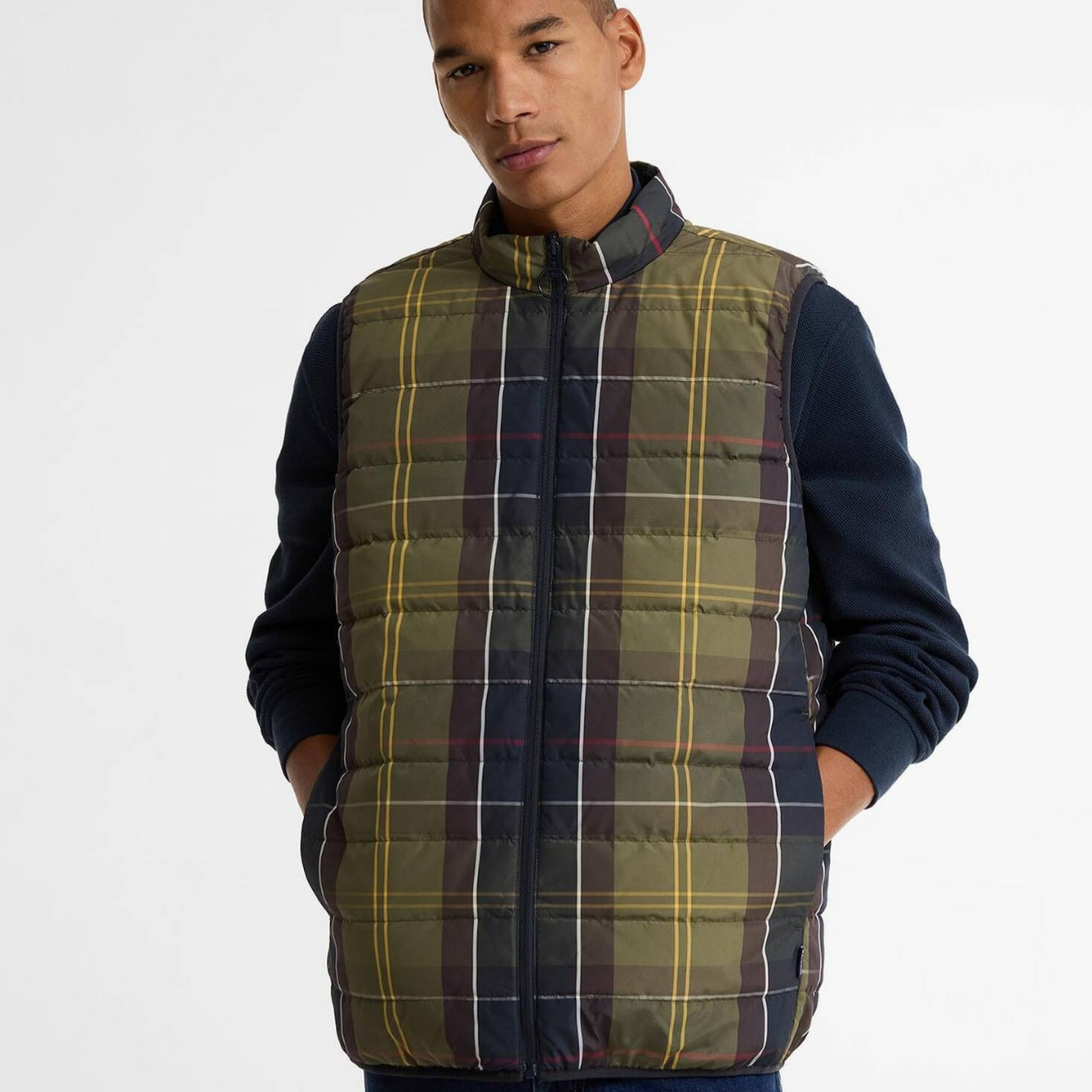 Barbour Reversible Tartan Puffer Yelek