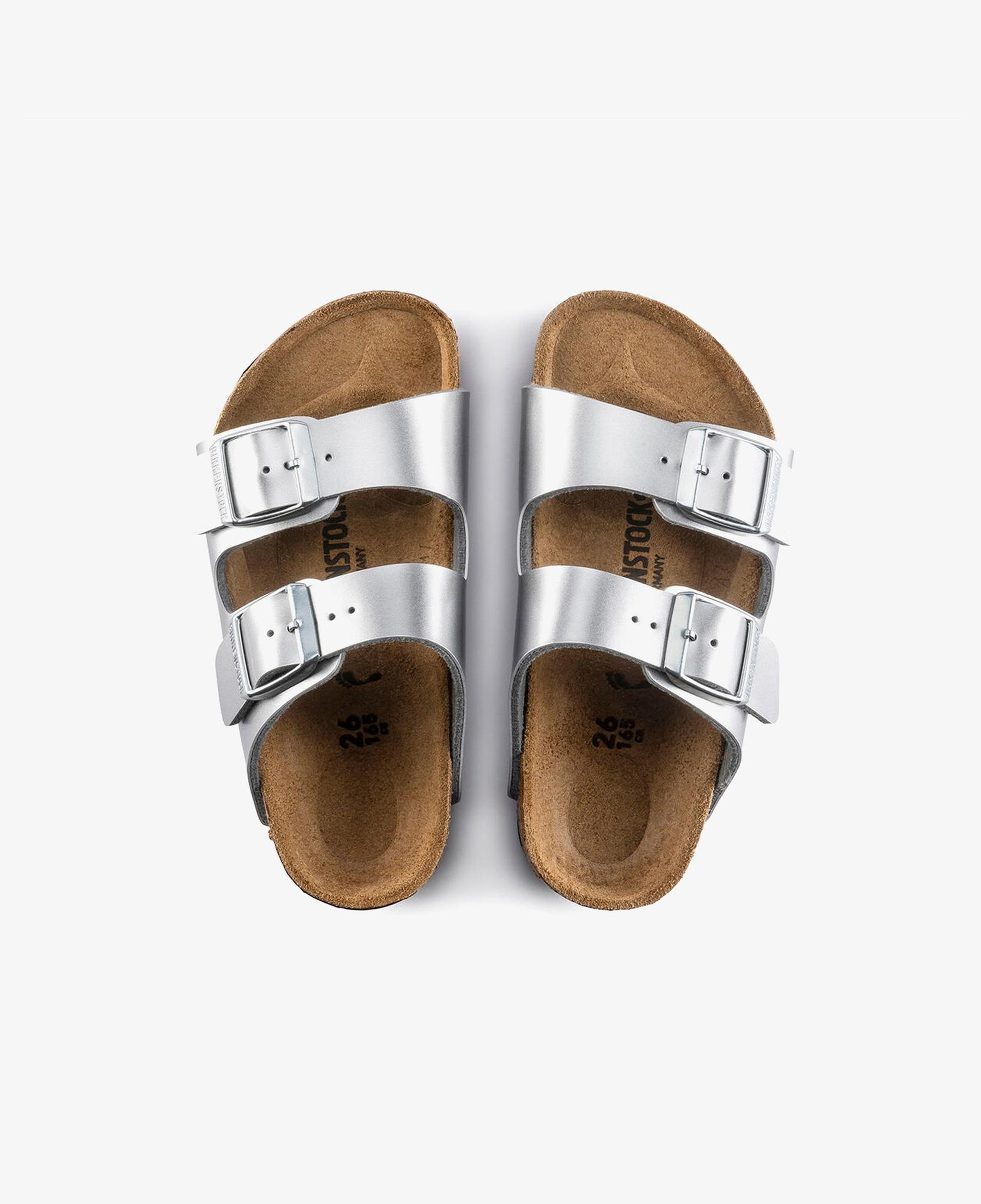 Birkenstock Arizona Bf Electric Metallic Çocuk Gri Terlik