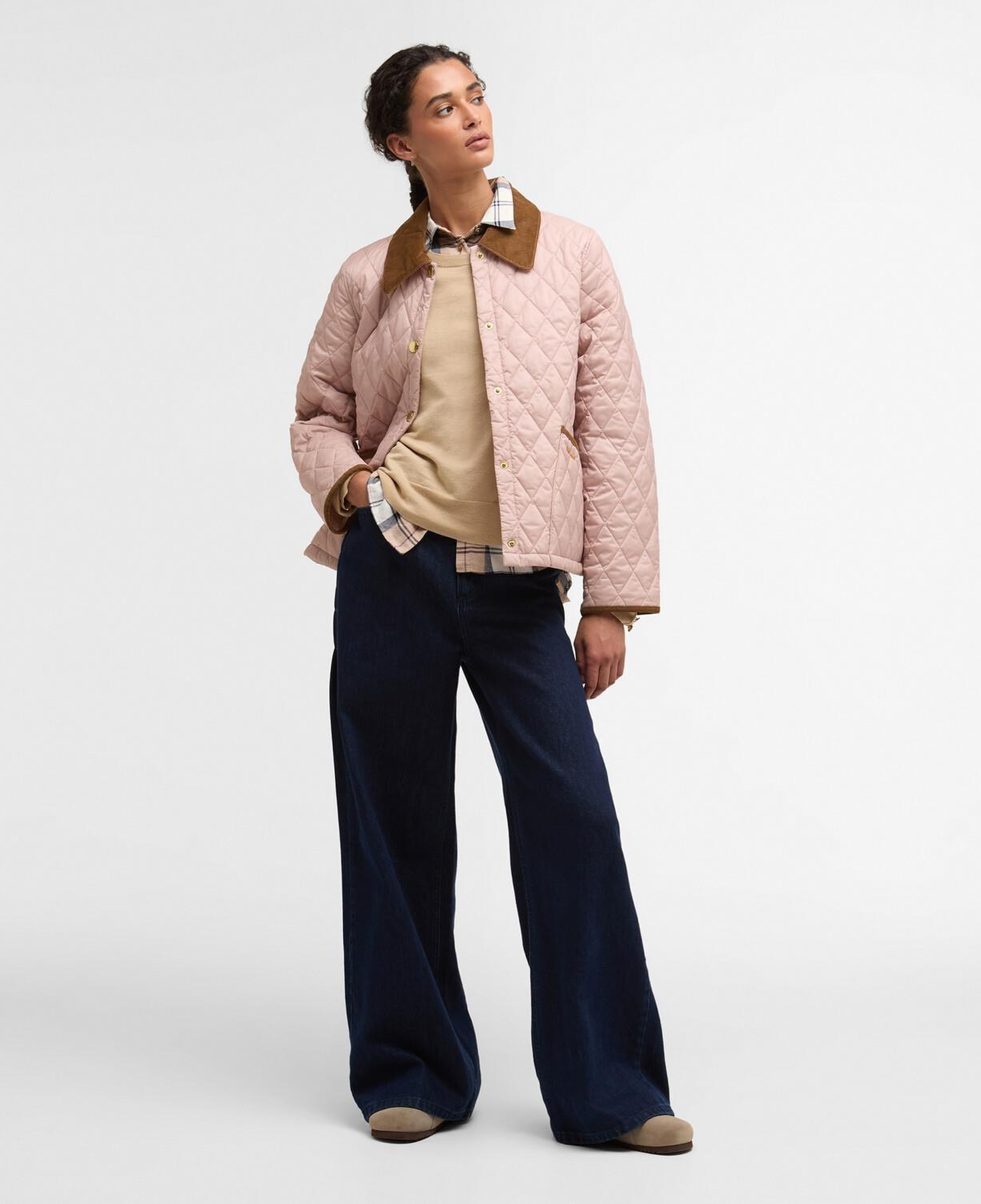 Barbour Icons Cropped Liddesdale Kapitone Ceket